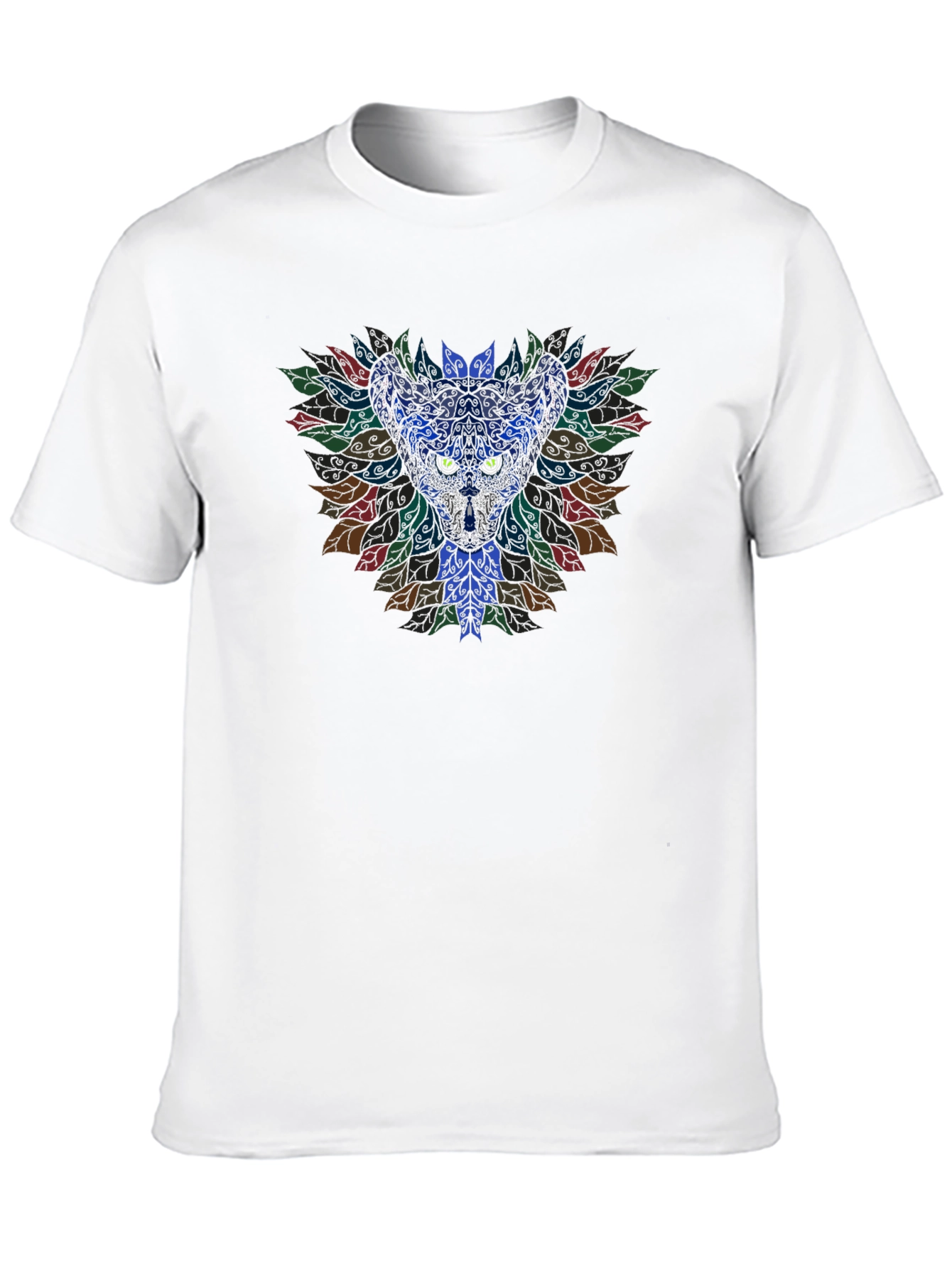 Mystic Cat Mandala Graphic Tee - Unisex