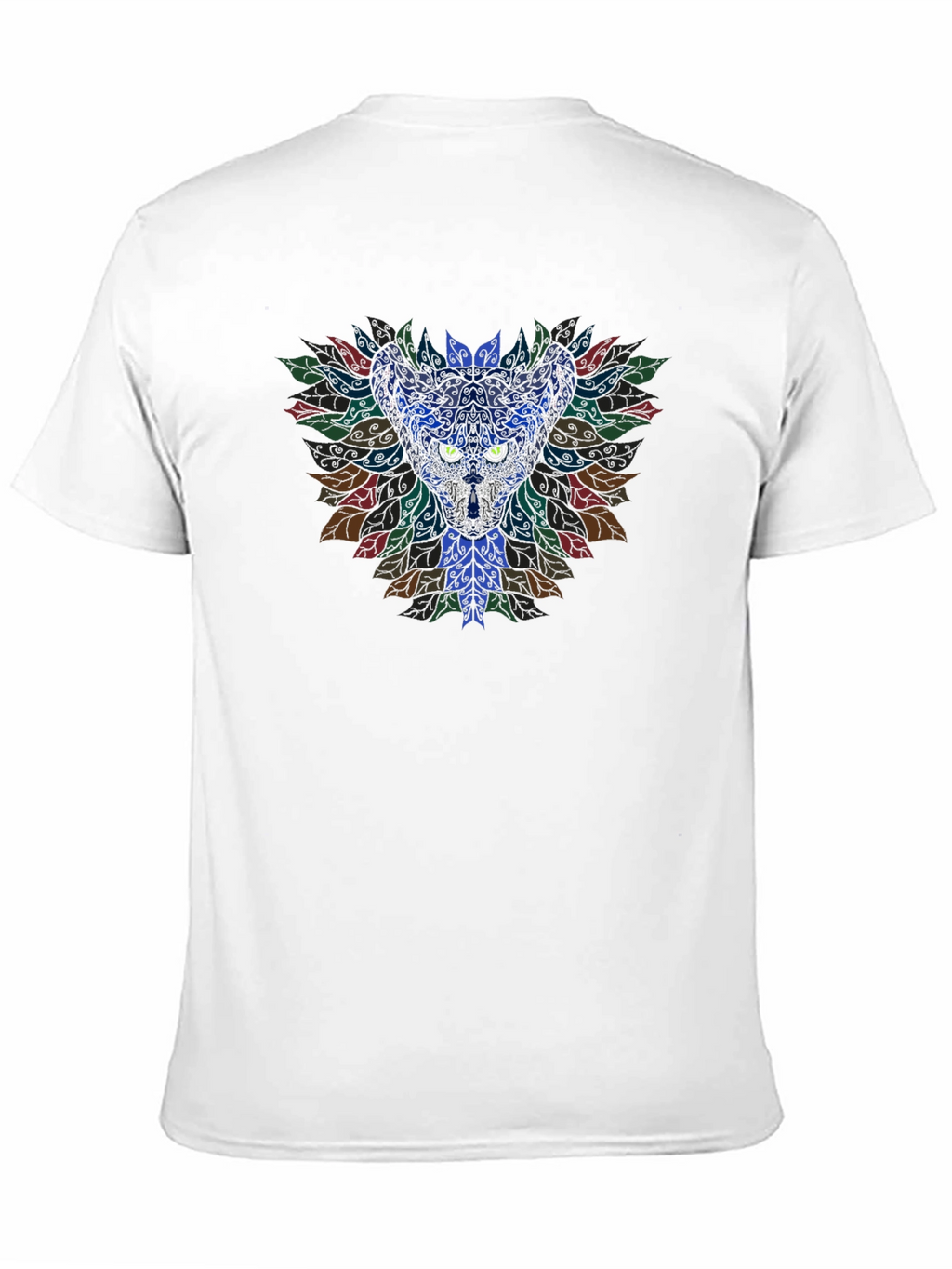 Mystic Cat Mandala Graphic Tee - Unisex