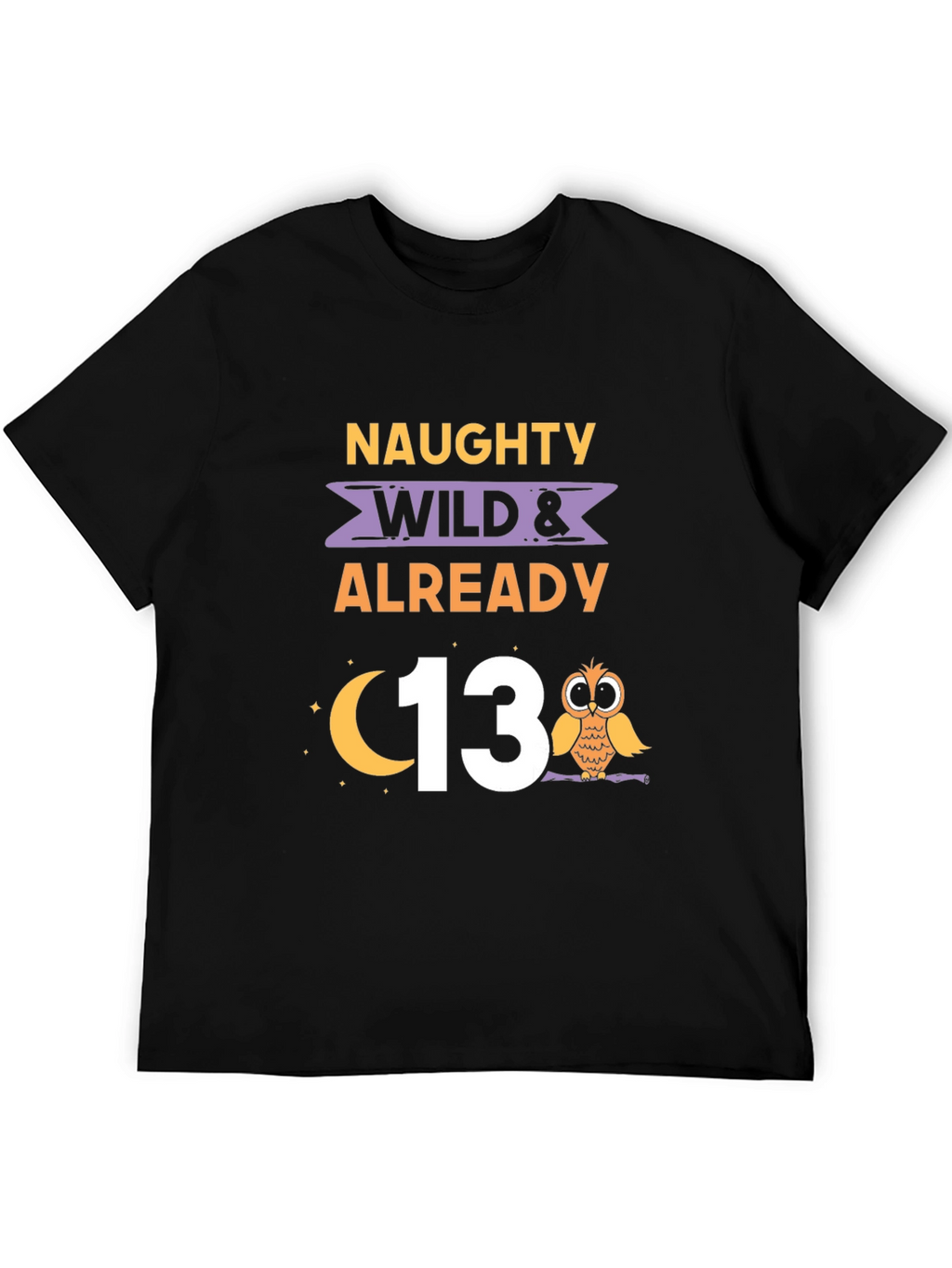 Naughty Wild & Already 13 Birthday T-Shirt