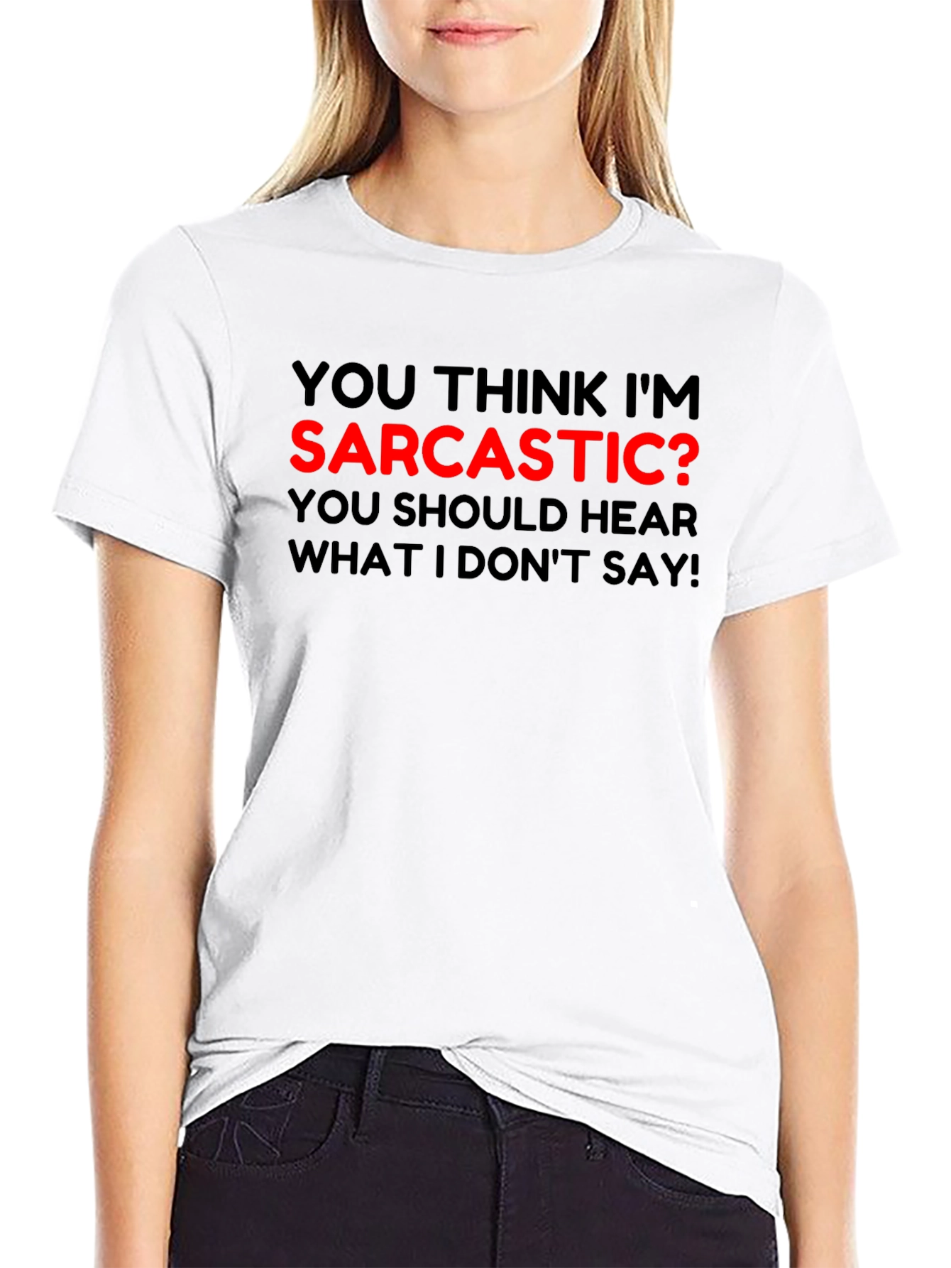 Sarcastic? Graphic Tee - Unisex Crew Neck T-Shirt