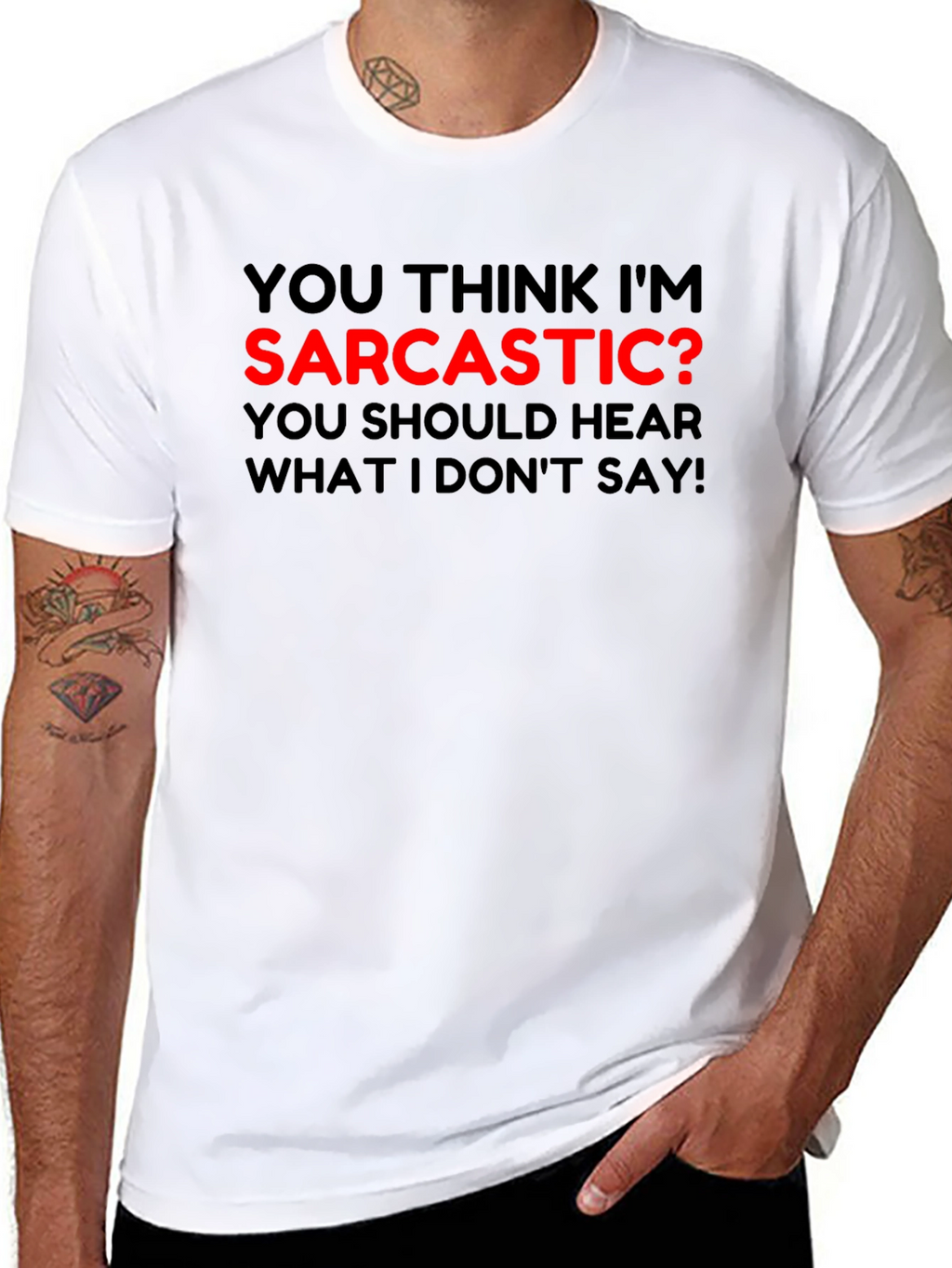 Sarcastic? Graphic Tee - Unisex Crew Neck T-Shirt
