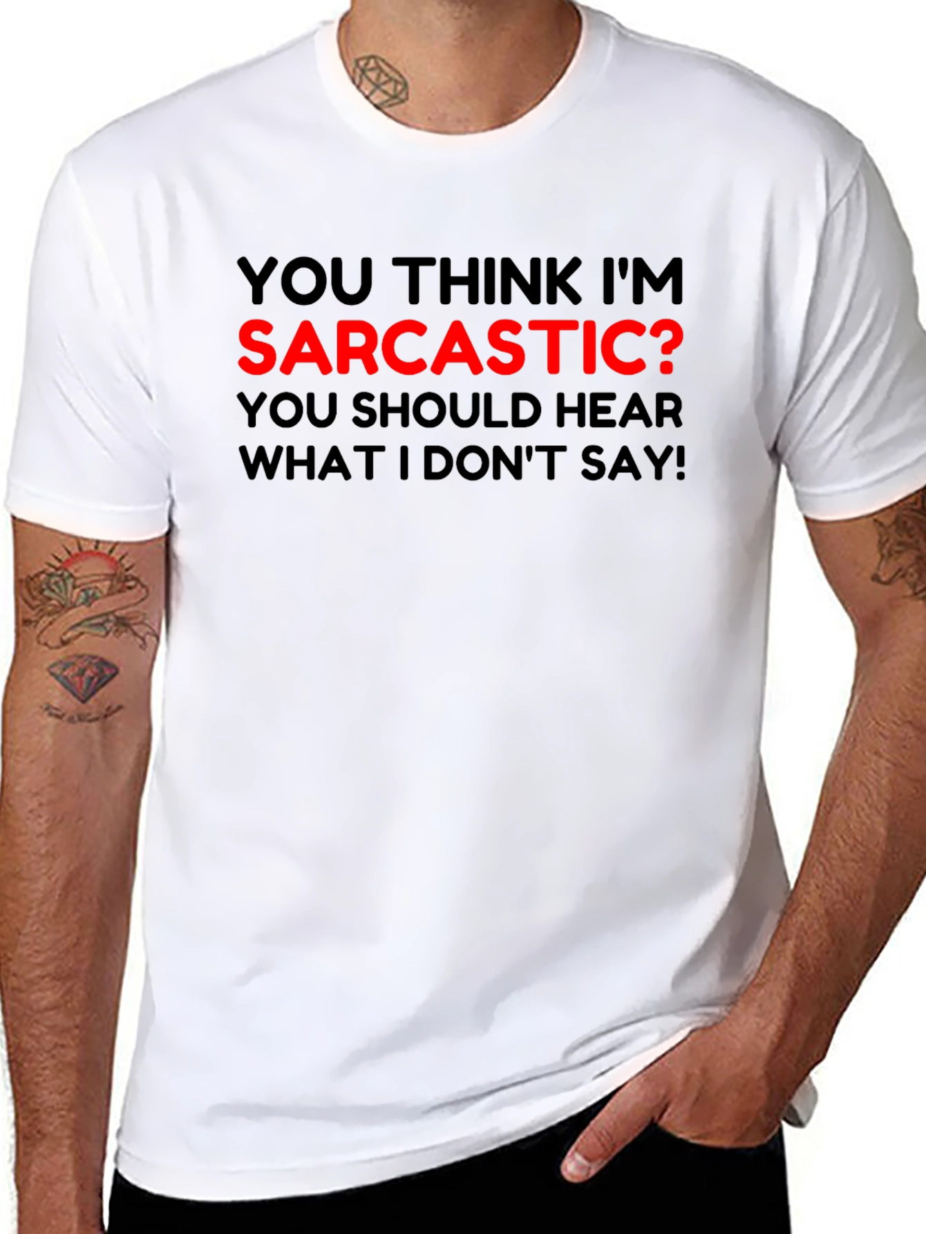 Sarcastic? Graphic Tee - Unisex Crew Neck T-Shirt