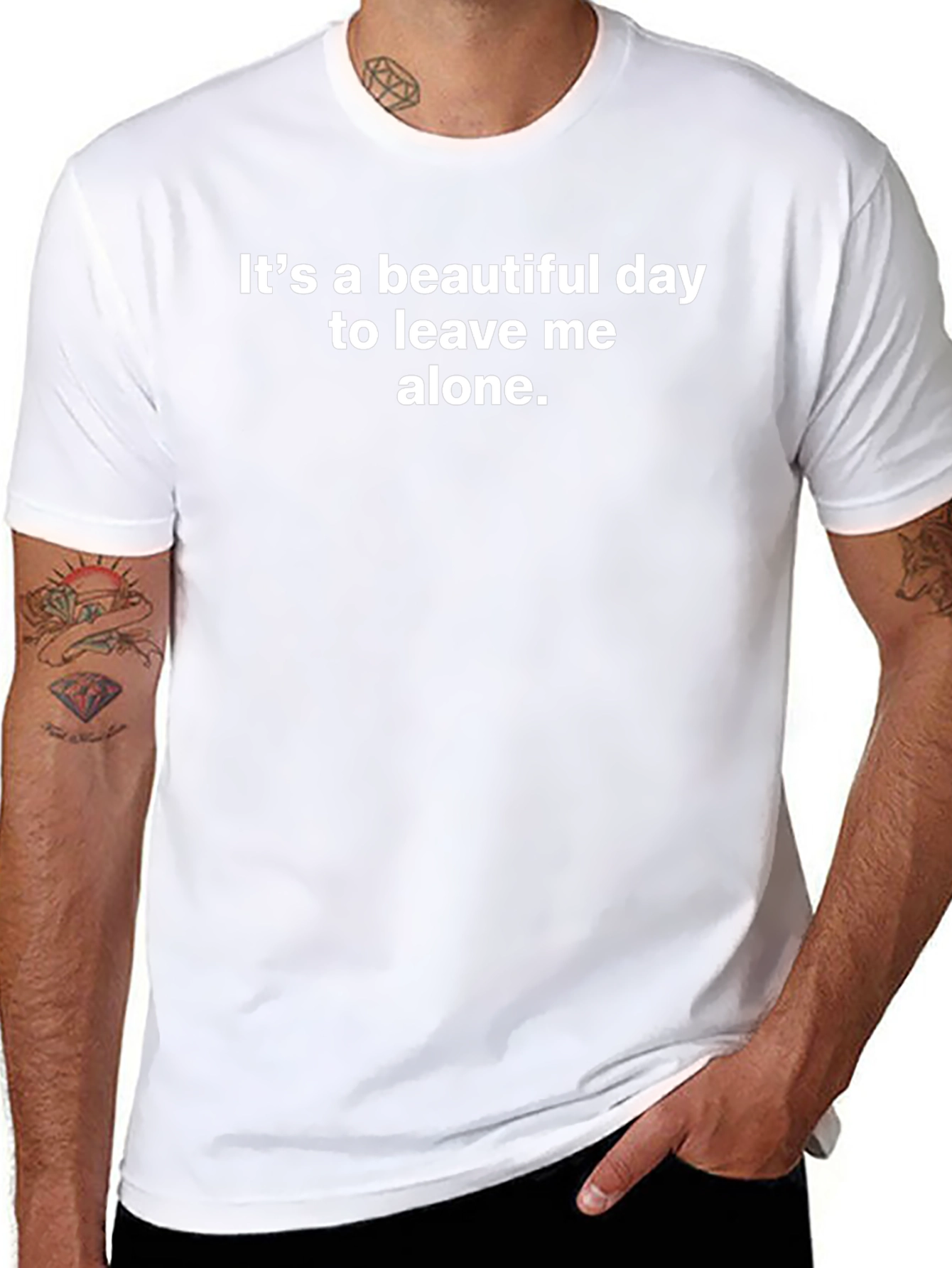 Funny Sarcastic T-Shirt - Leave Me Alone!
