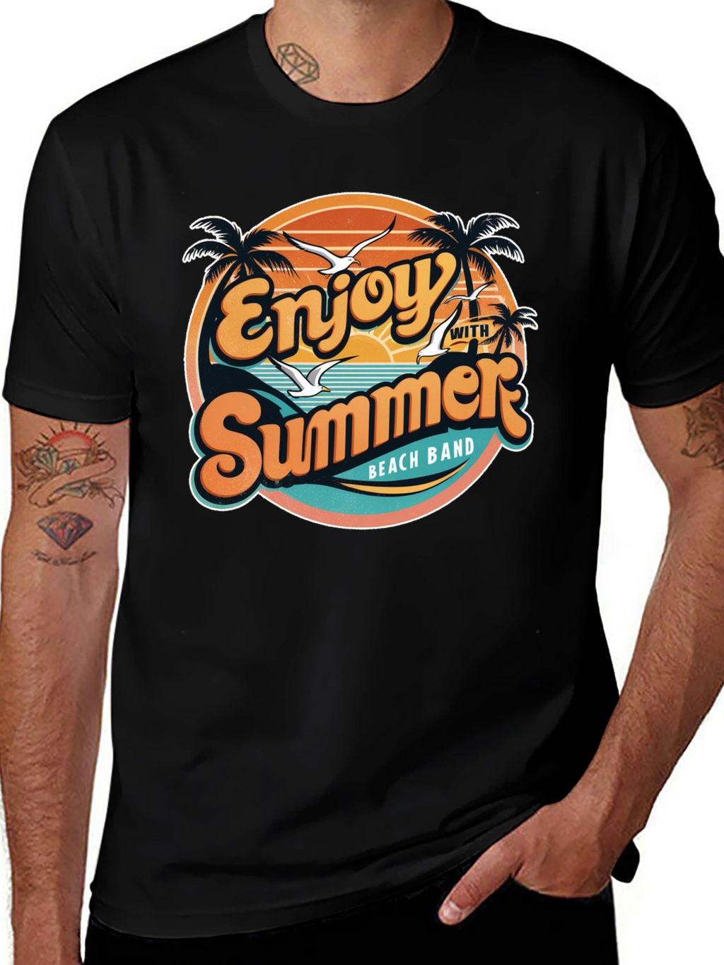 Enjoy Summer Beach Band T-Shirt