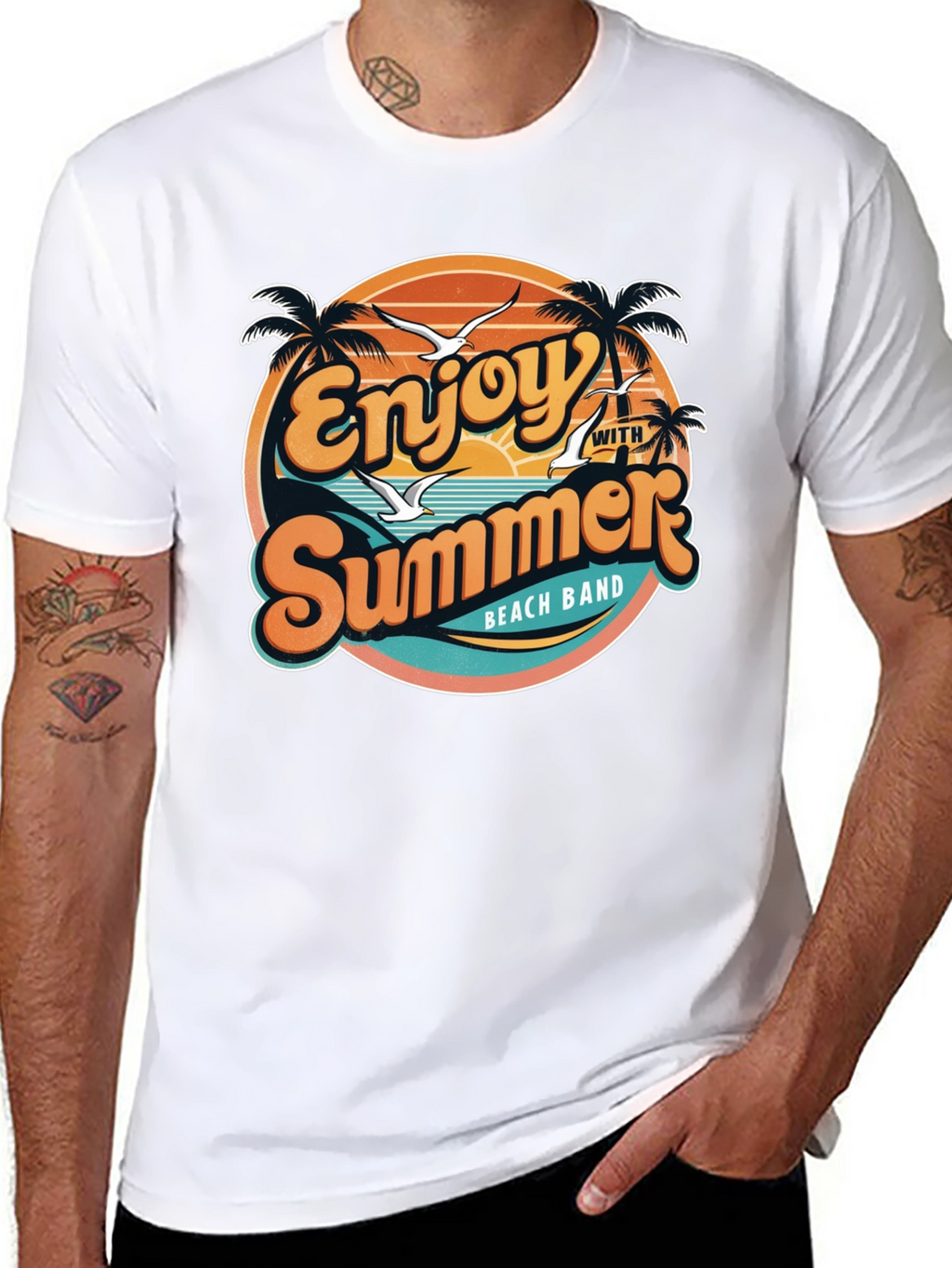 Enjoy Summer Beach Band T-Shirt