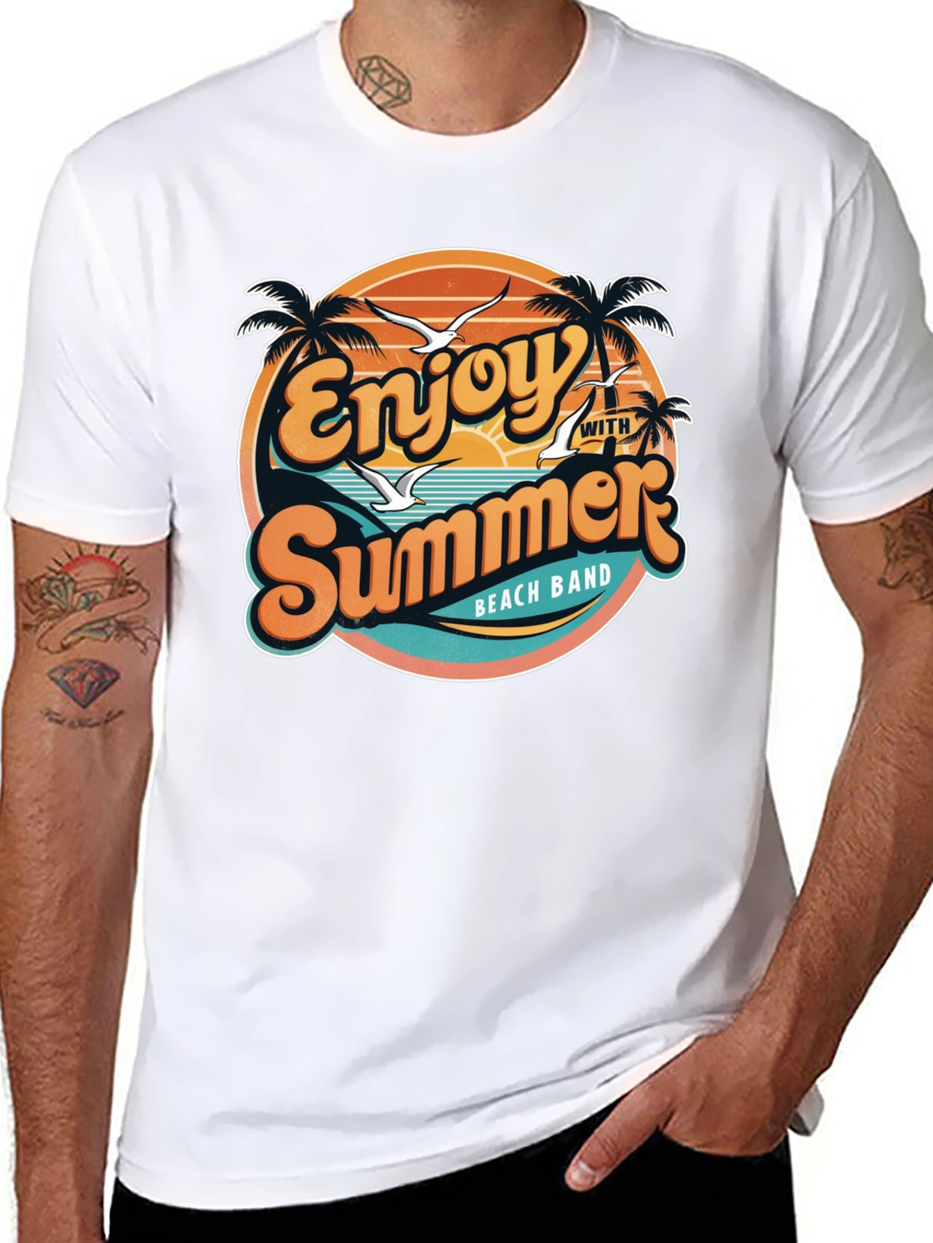 Enjoy Summer Beach Band T-Shirt