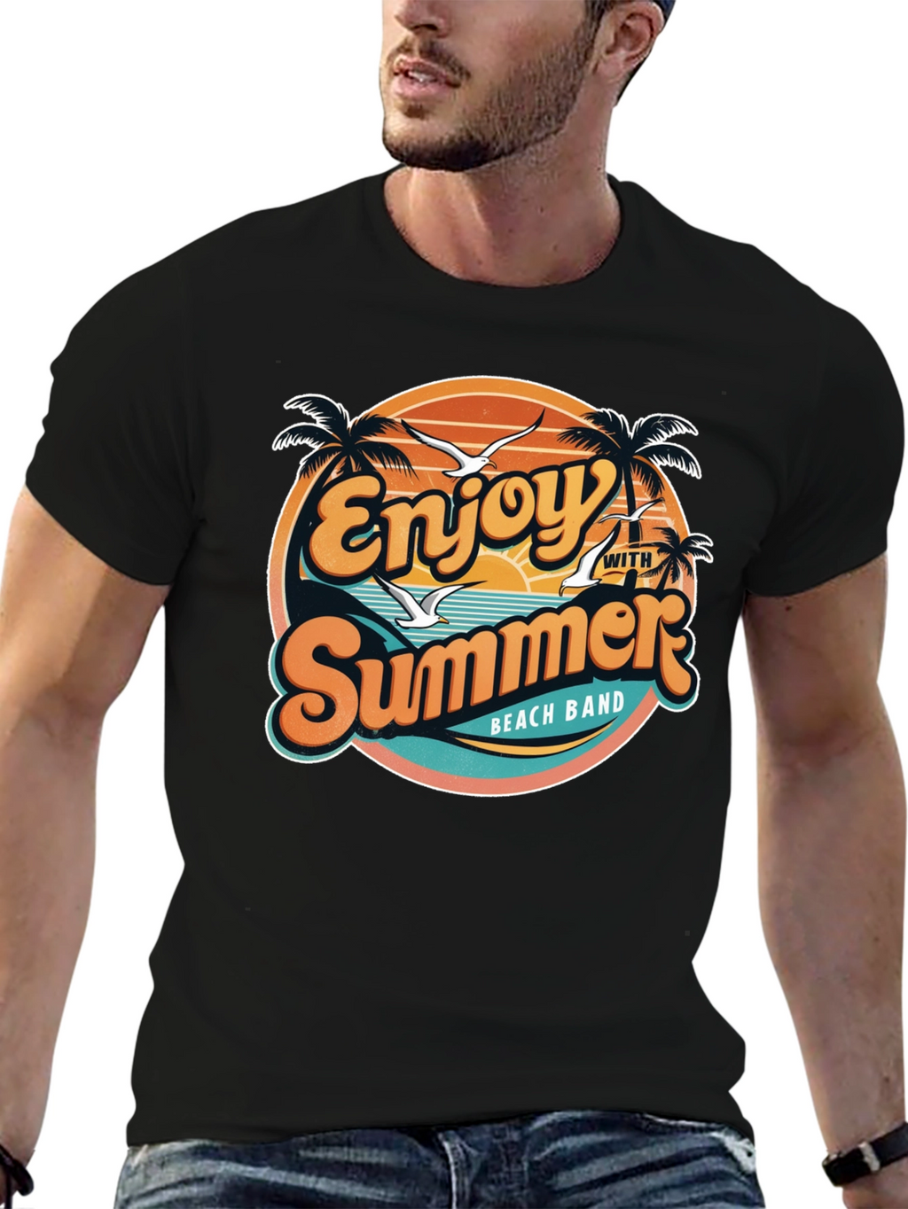 Enjoy Summer Beach Band T-Shirt