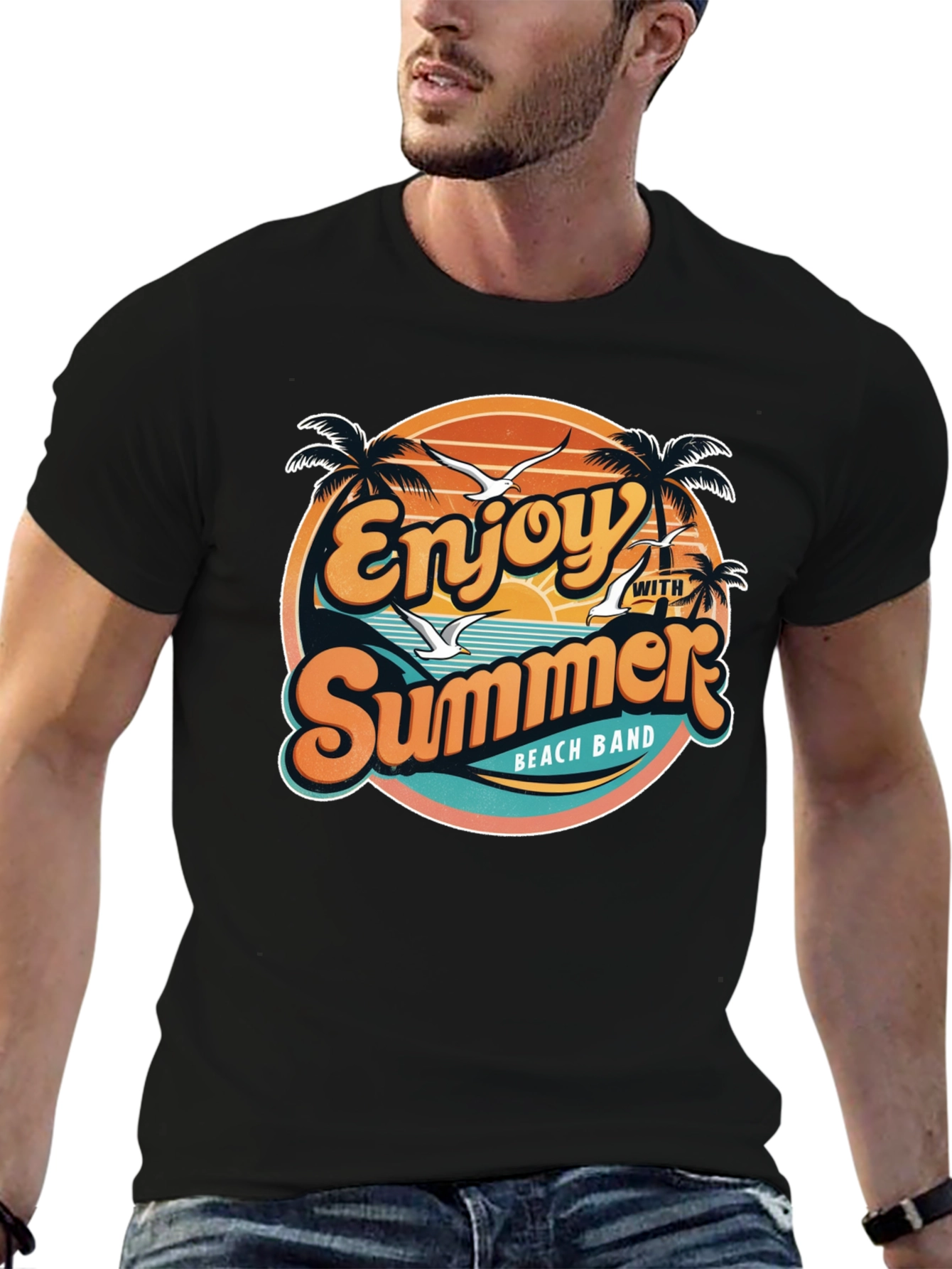 Enjoy Summer Beach Band T-Shirt