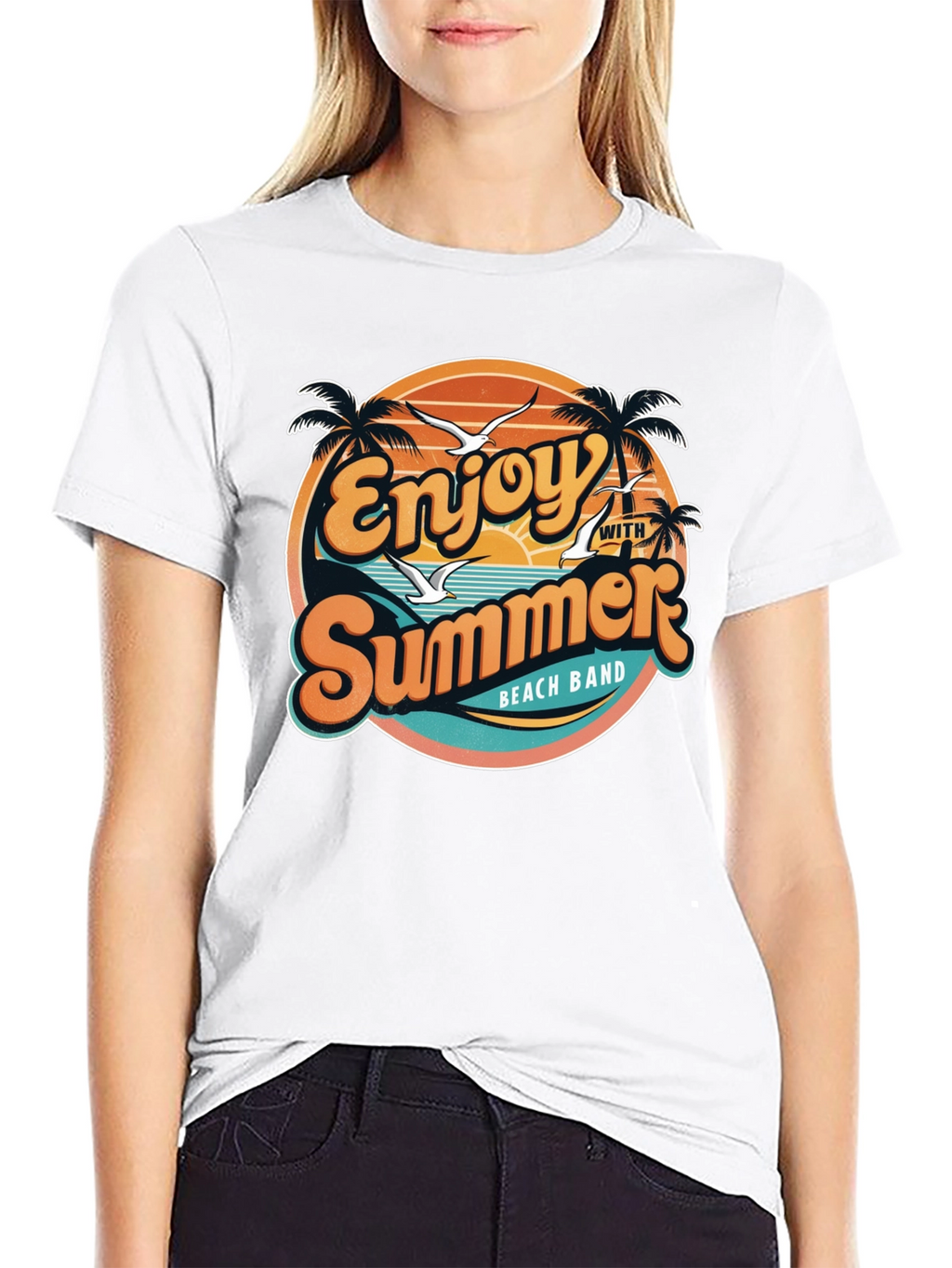 Enjoy Summer Beach Band T-Shirt