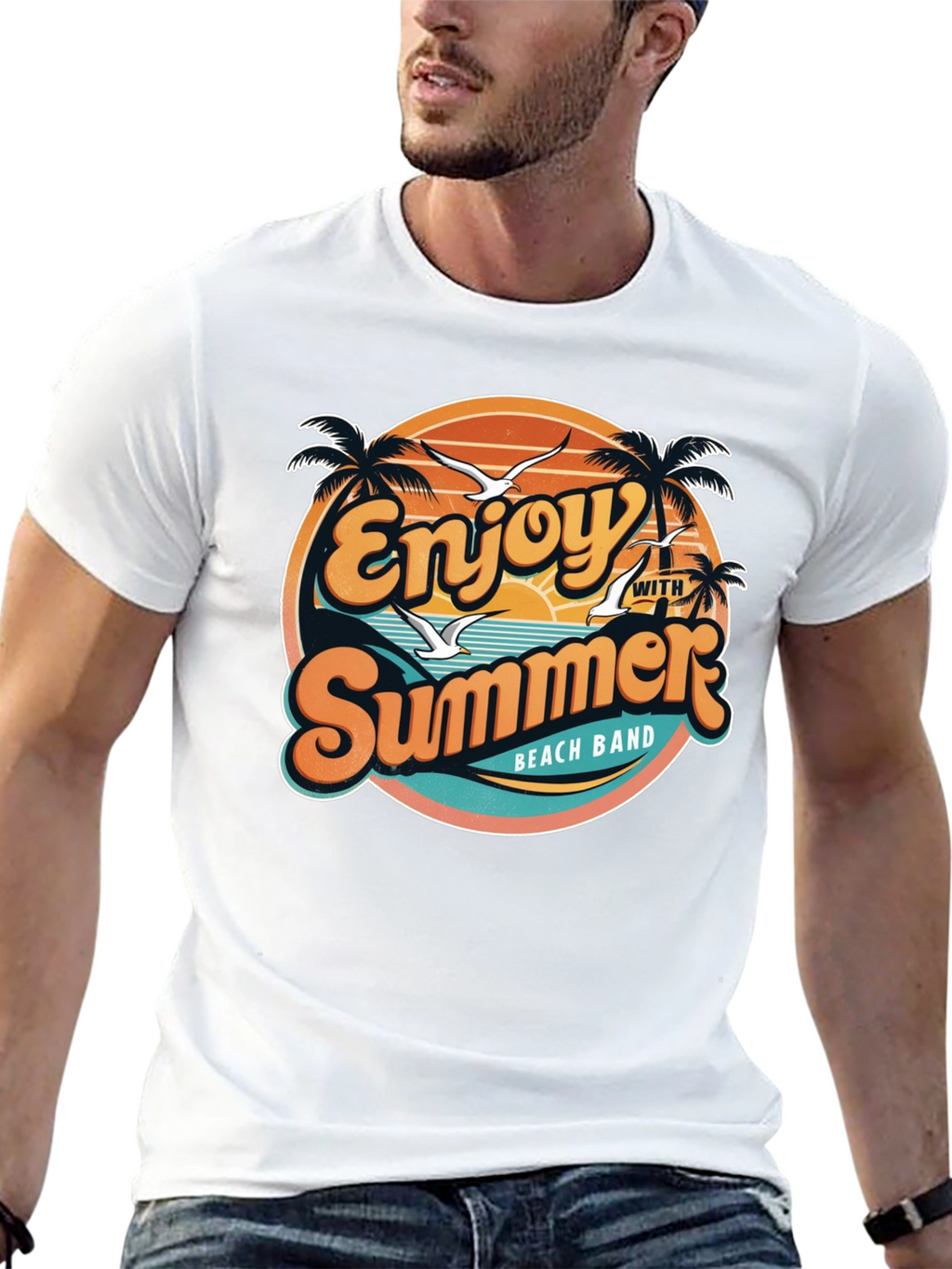 Enjoy Summer Beach Band T-Shirt