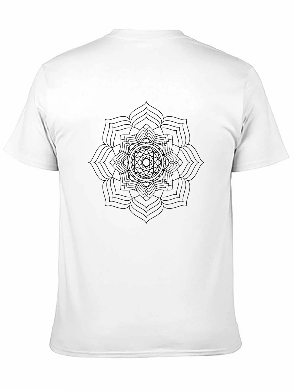 Black Mandala Graphic Print T-Shirt