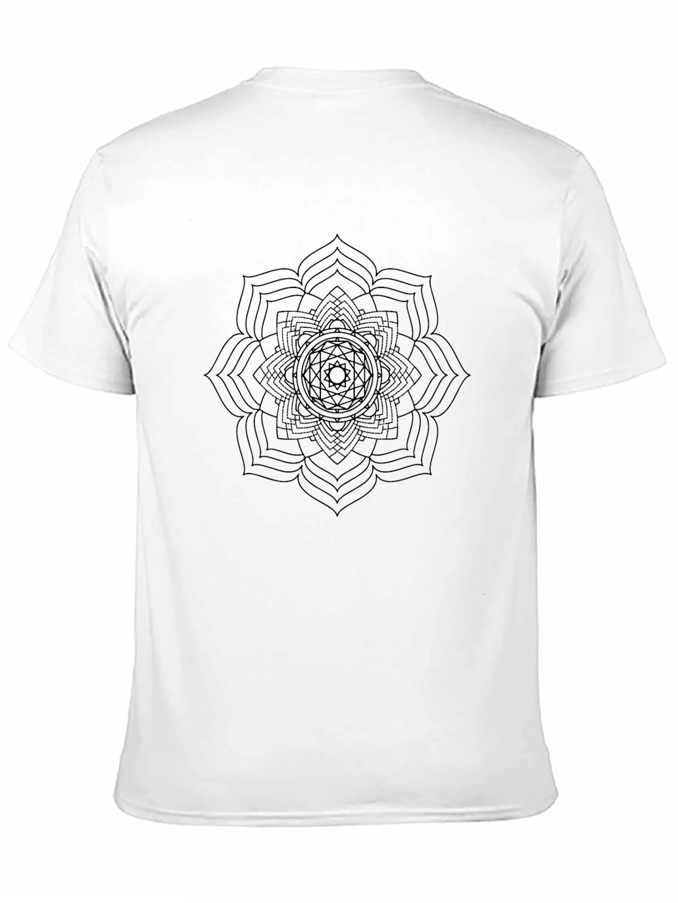 Black Mandala Graphic Print T-Shirt
