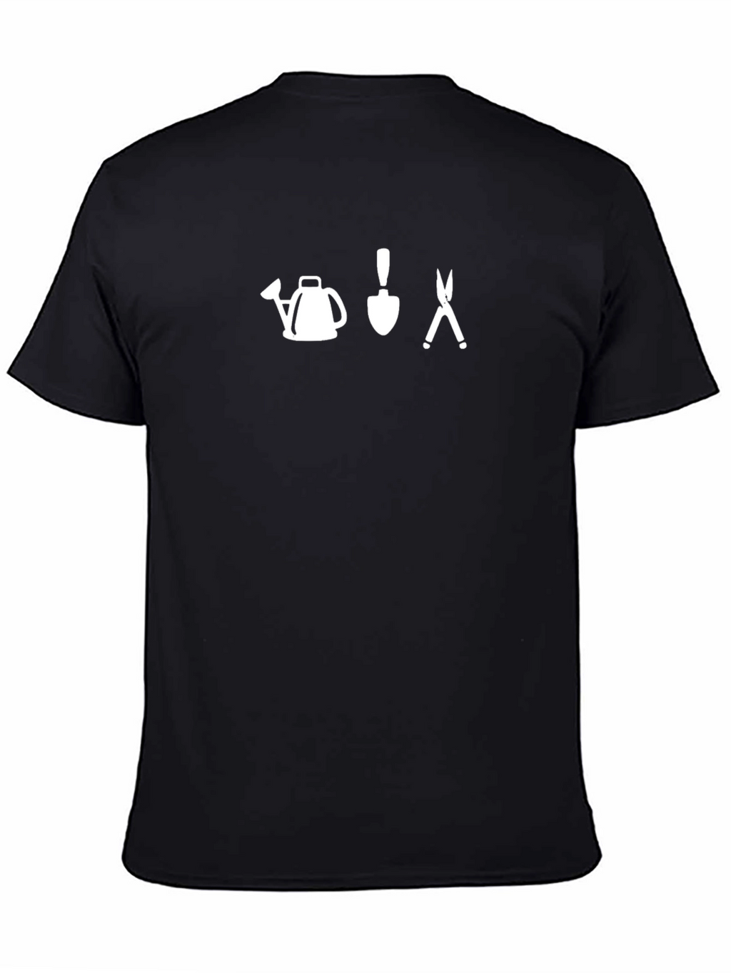 Gardening Tool T-Shirt: Watering Can Shovel Pruners
