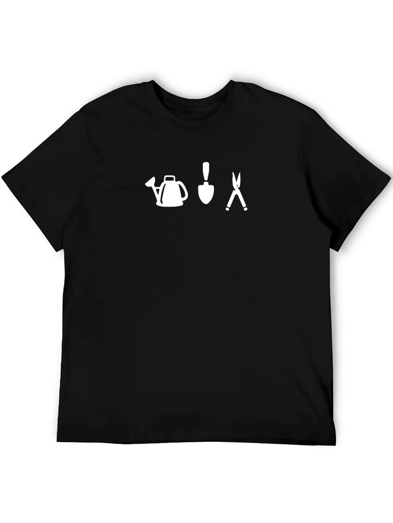Gardening Tool T-Shirt: Watering Can Shovel Pruners