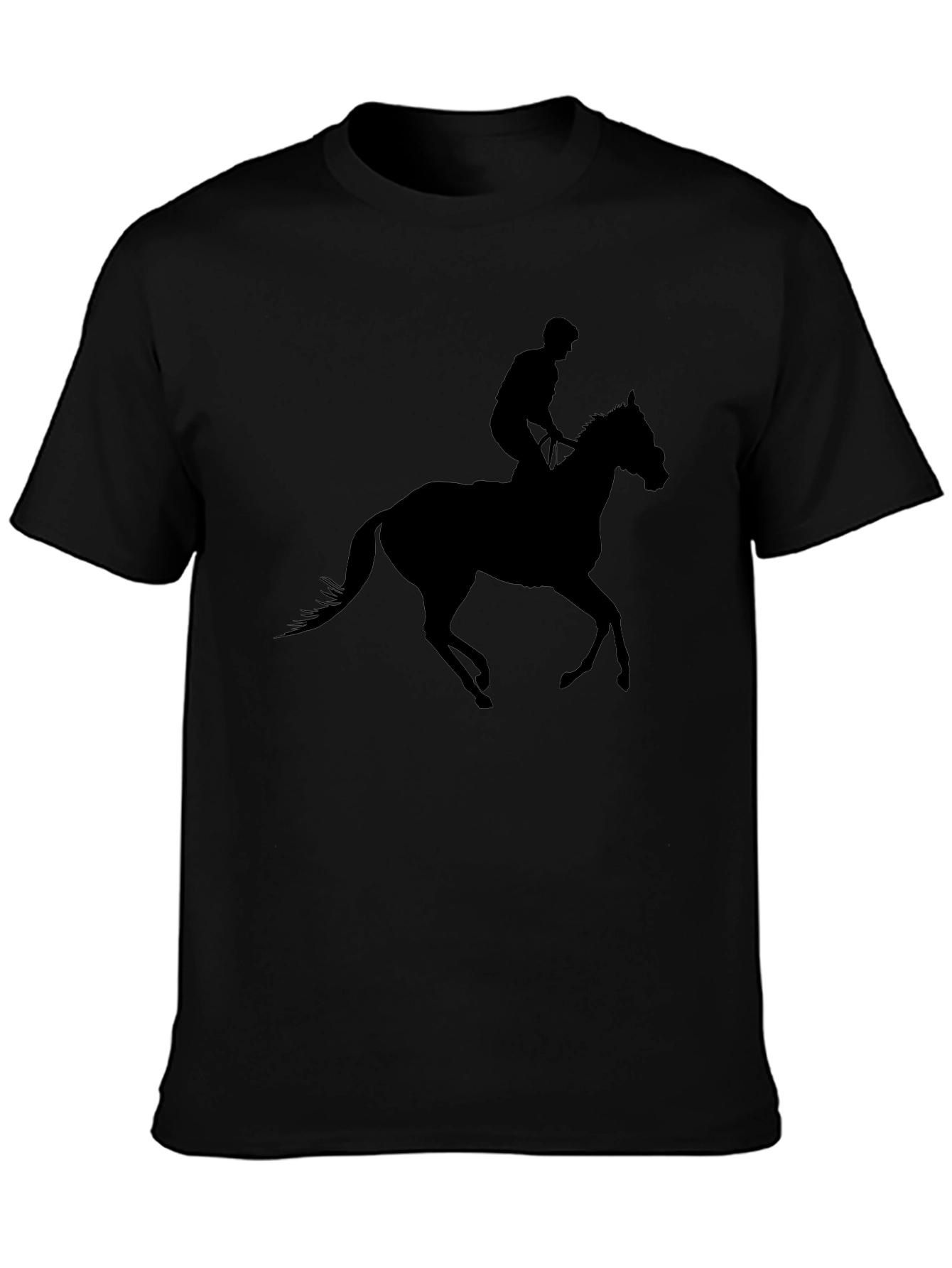 Black Horse & Rider Graphic Tee