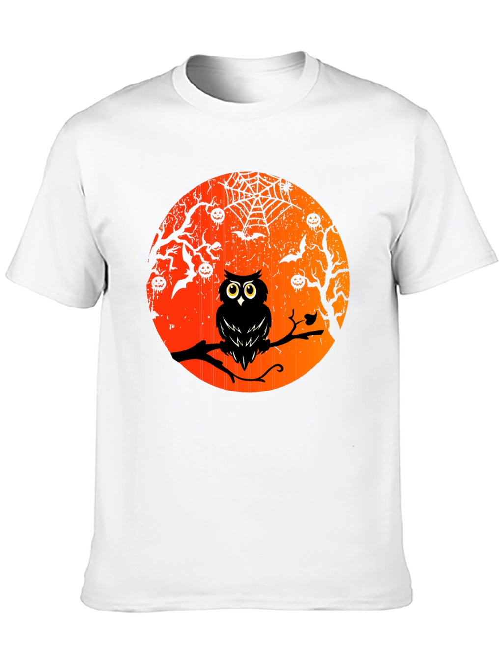 Halloween Owl T-Shirt - Spooky Moon Design