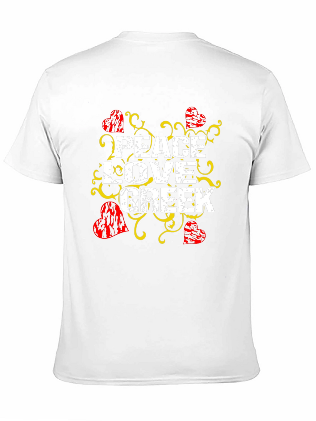 Peace Love Greek T-Shirt Black