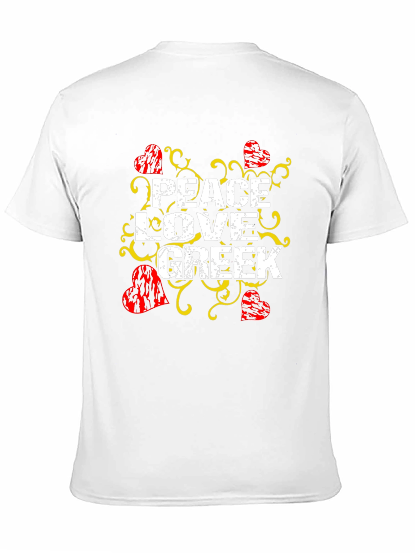 Peace Love Greek T-Shirt Black