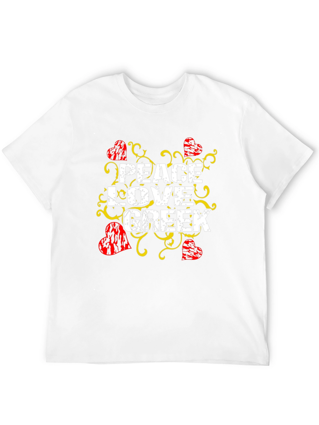 Peace Love Greek T-Shirt Black