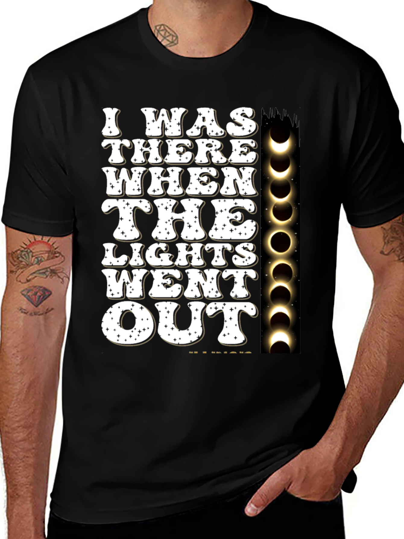 I Was There When The Lights Went Out Total Solar Eclipse T-Shirt