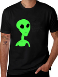 Alien Believer T-Shirt - Black Cotton Tee