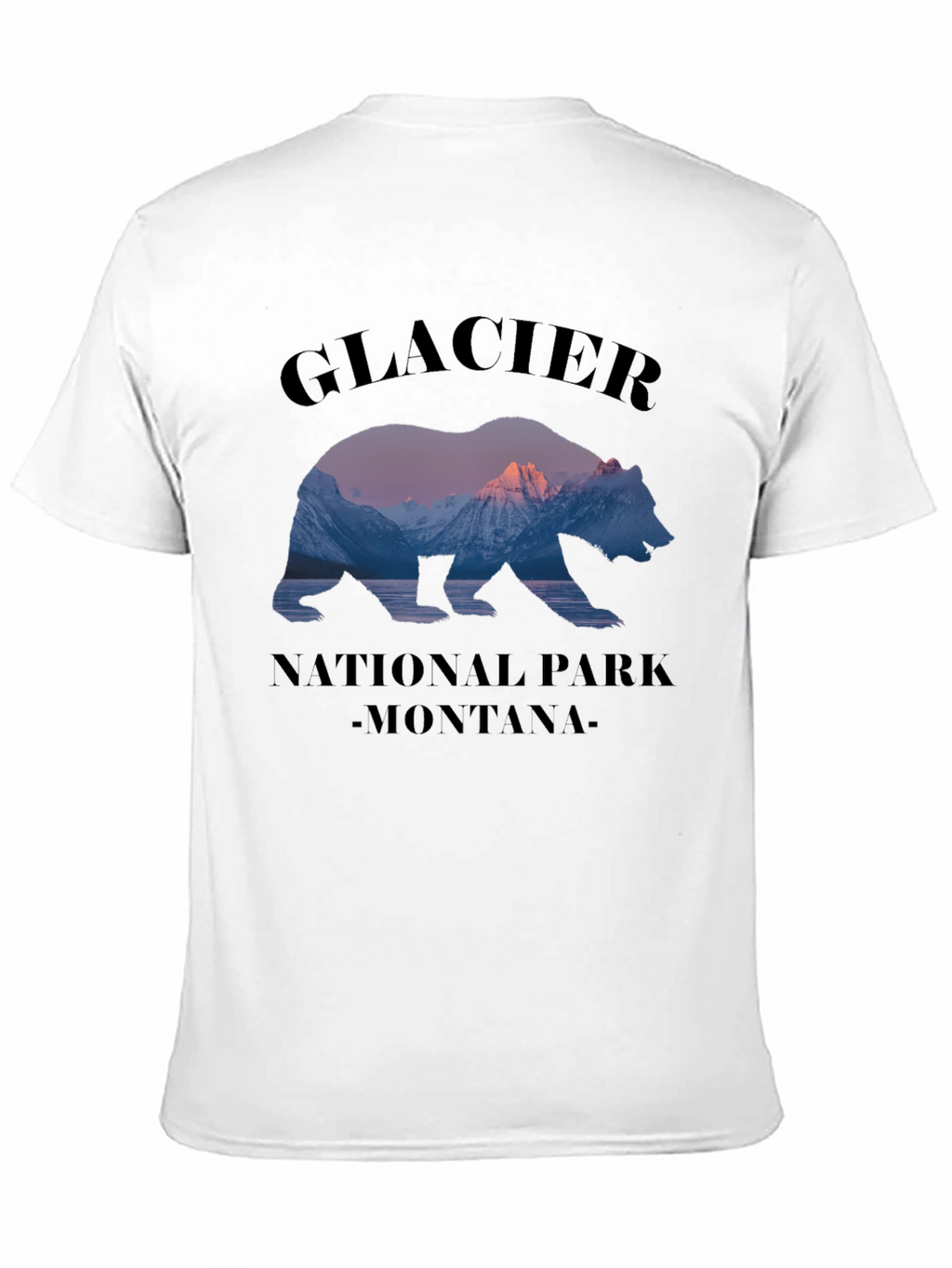 Glacier National Park Montana Bear Graphic T-Shirt