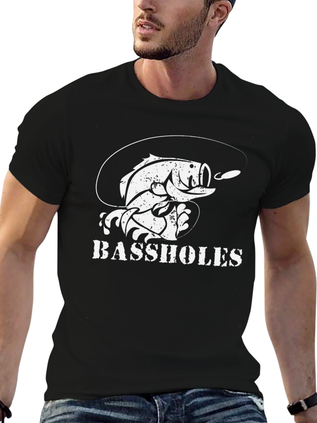 Bassholes Fishing T-Shirt - Humor Tee