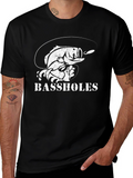 Bassholes Fishing T-Shirt - Humor Tee