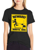 Beware Robotic Dog Graphic Tee