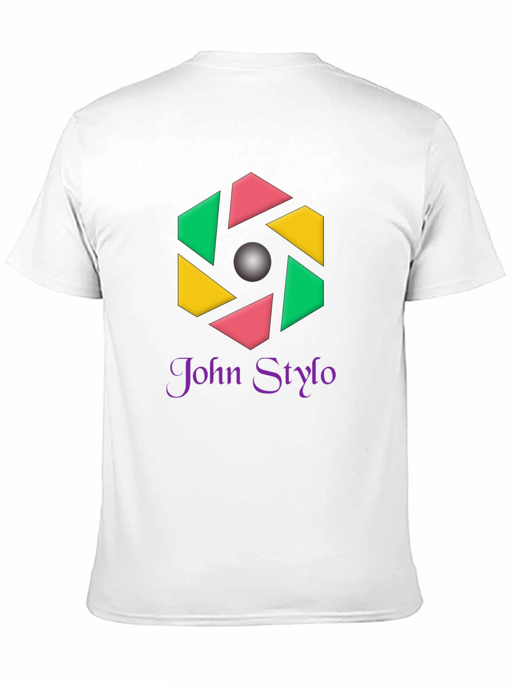 Stylish Black T-Shirt with Geometric Logo