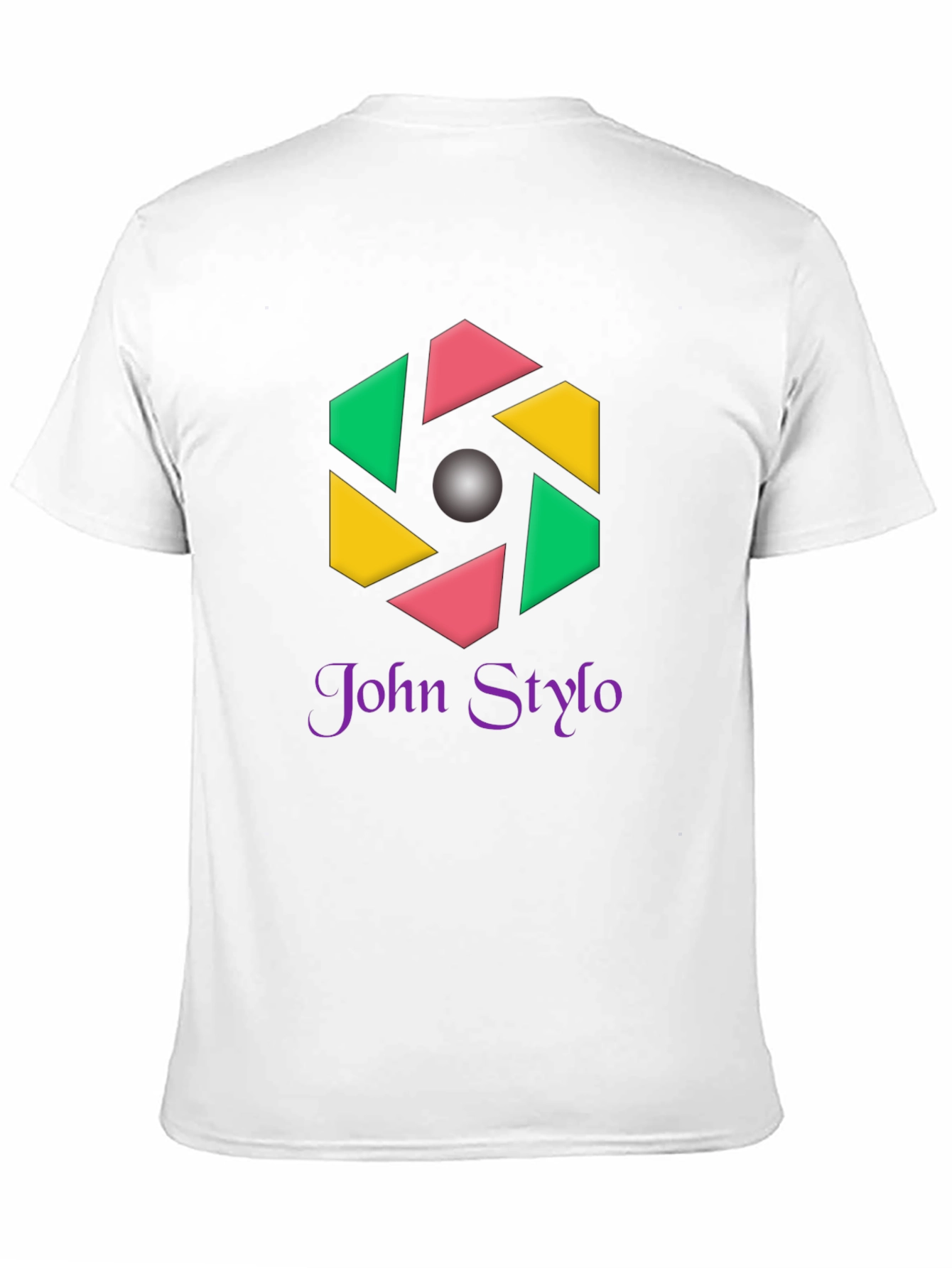 Stylish Black T-Shirt with Geometric Logo