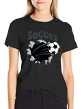 Soccer Graphic T-Shirt - Black