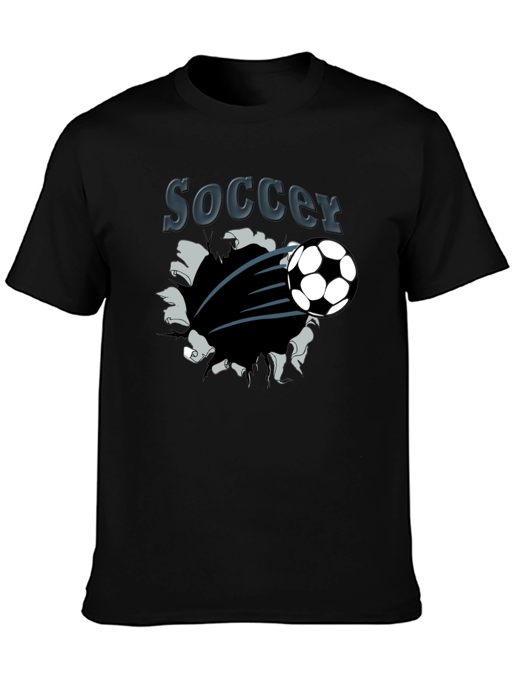 Soccer Graphic T-Shirt - Black