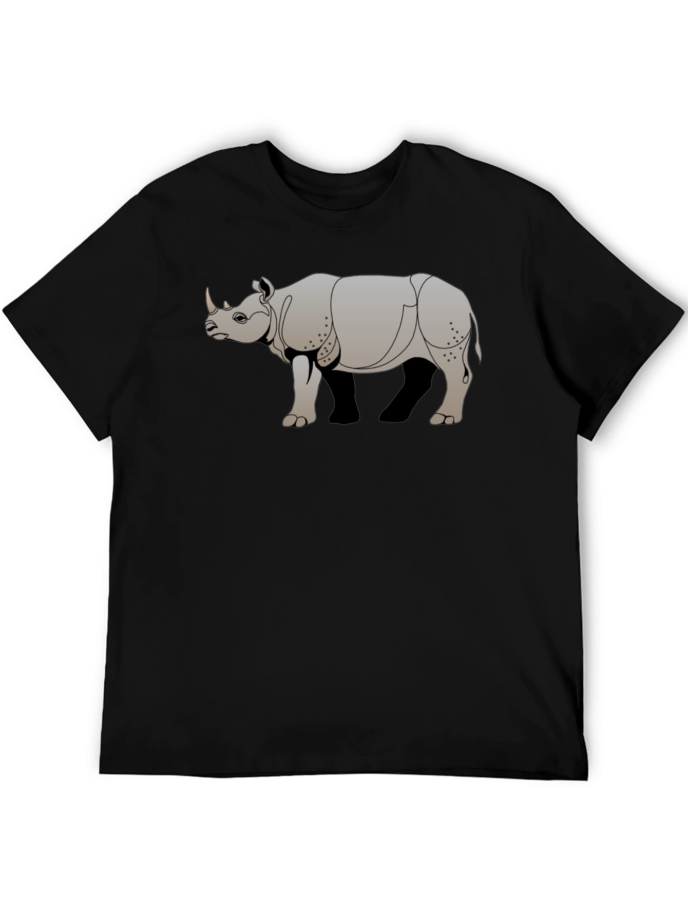 Rhino Graphic Tee - Cool Animal Print T-Shirt