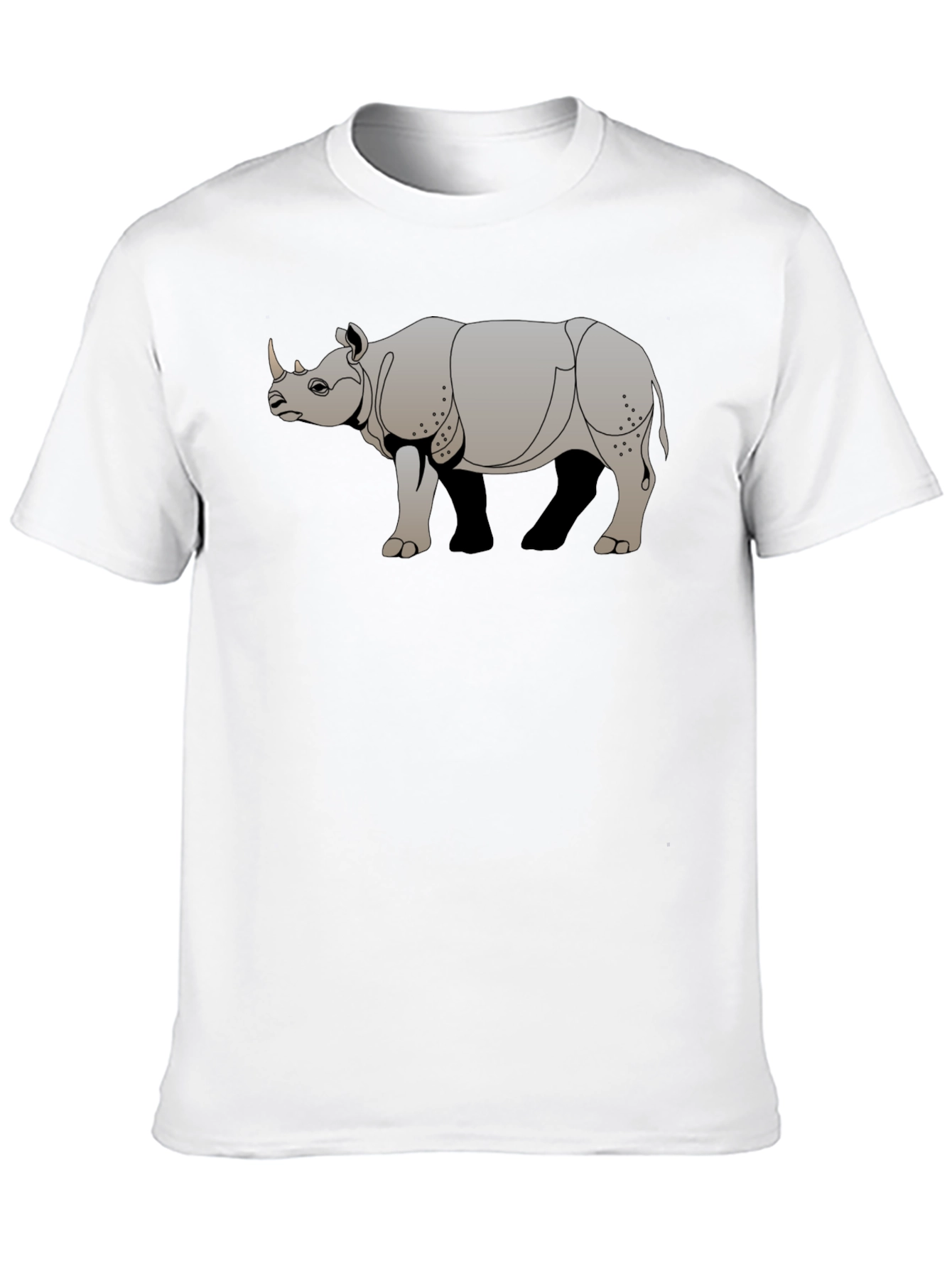Rhino Graphic Tee - Cool Animal Print T-Shirt