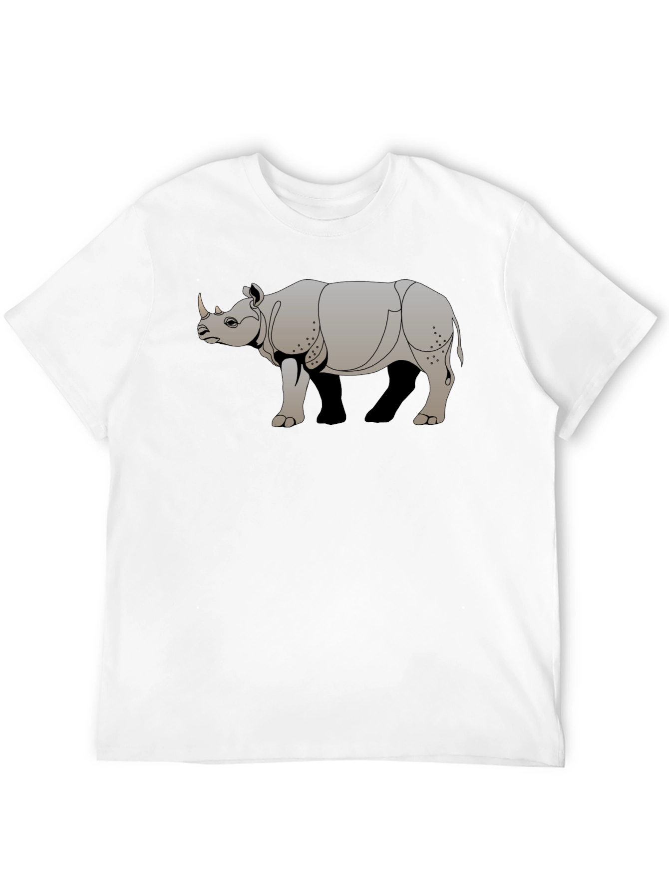 Rhino Graphic Tee - Cool Animal Print T-Shirt