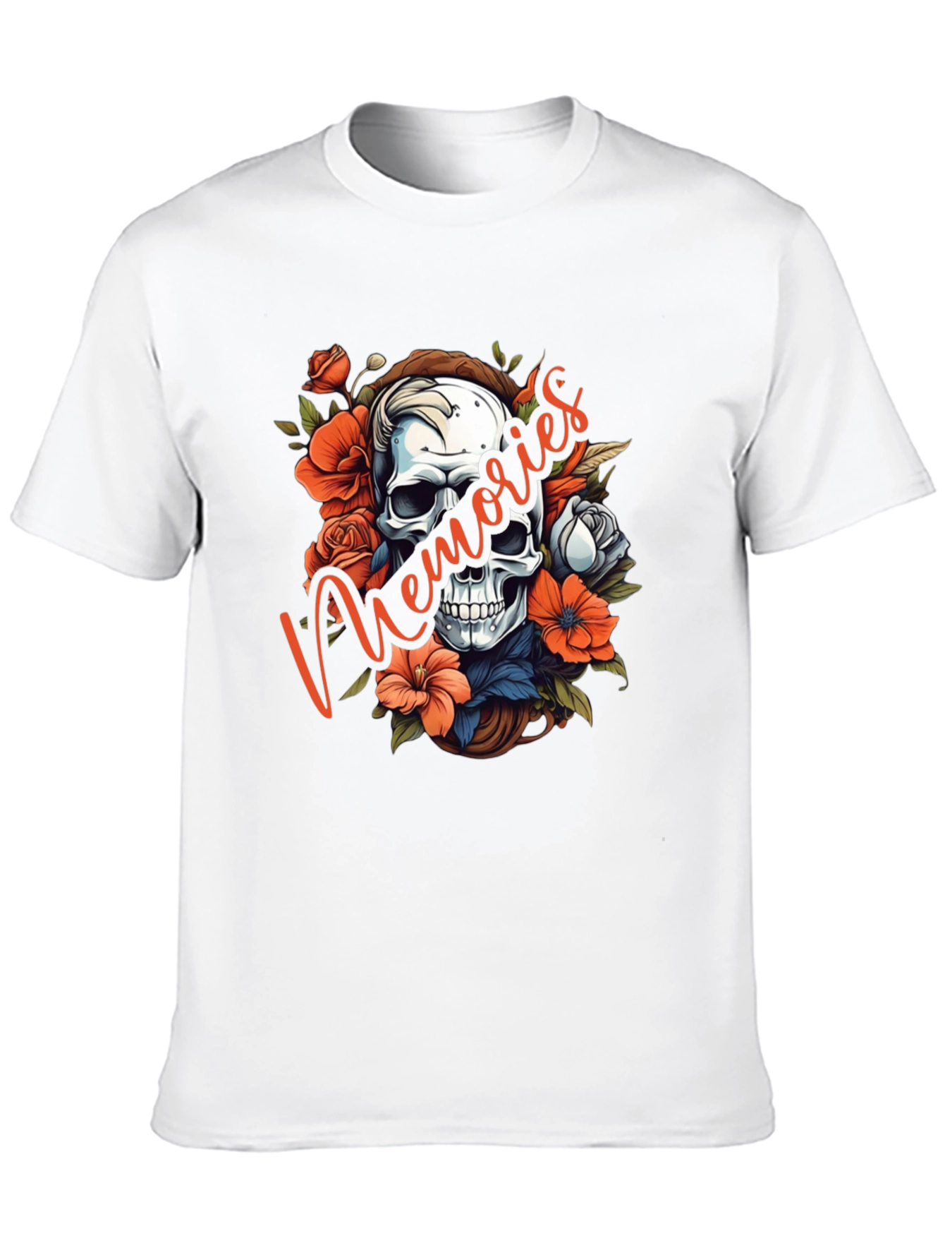 Floral Skull Memories T-Shirt