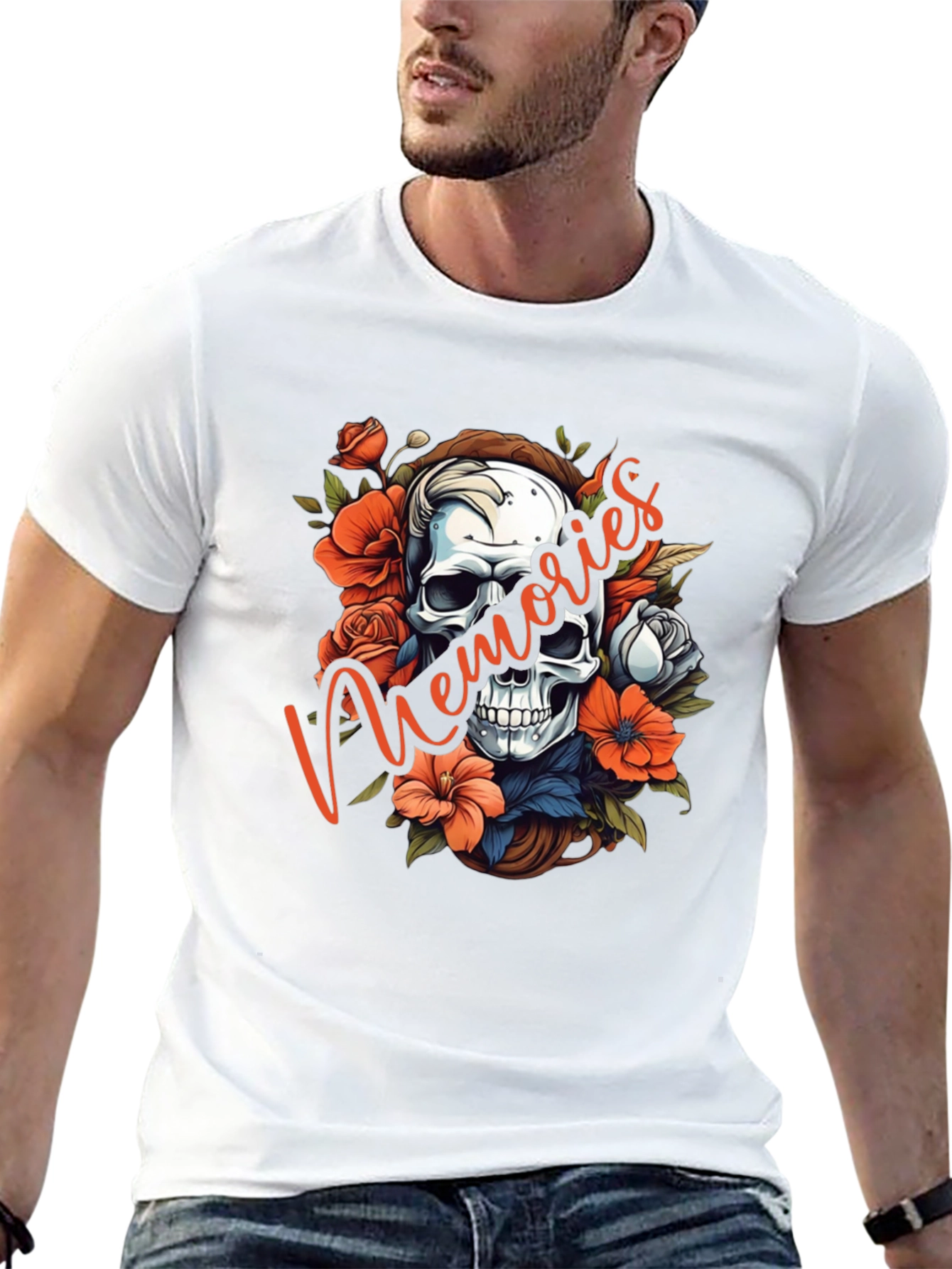 Floral Skull Memories T-Shirt