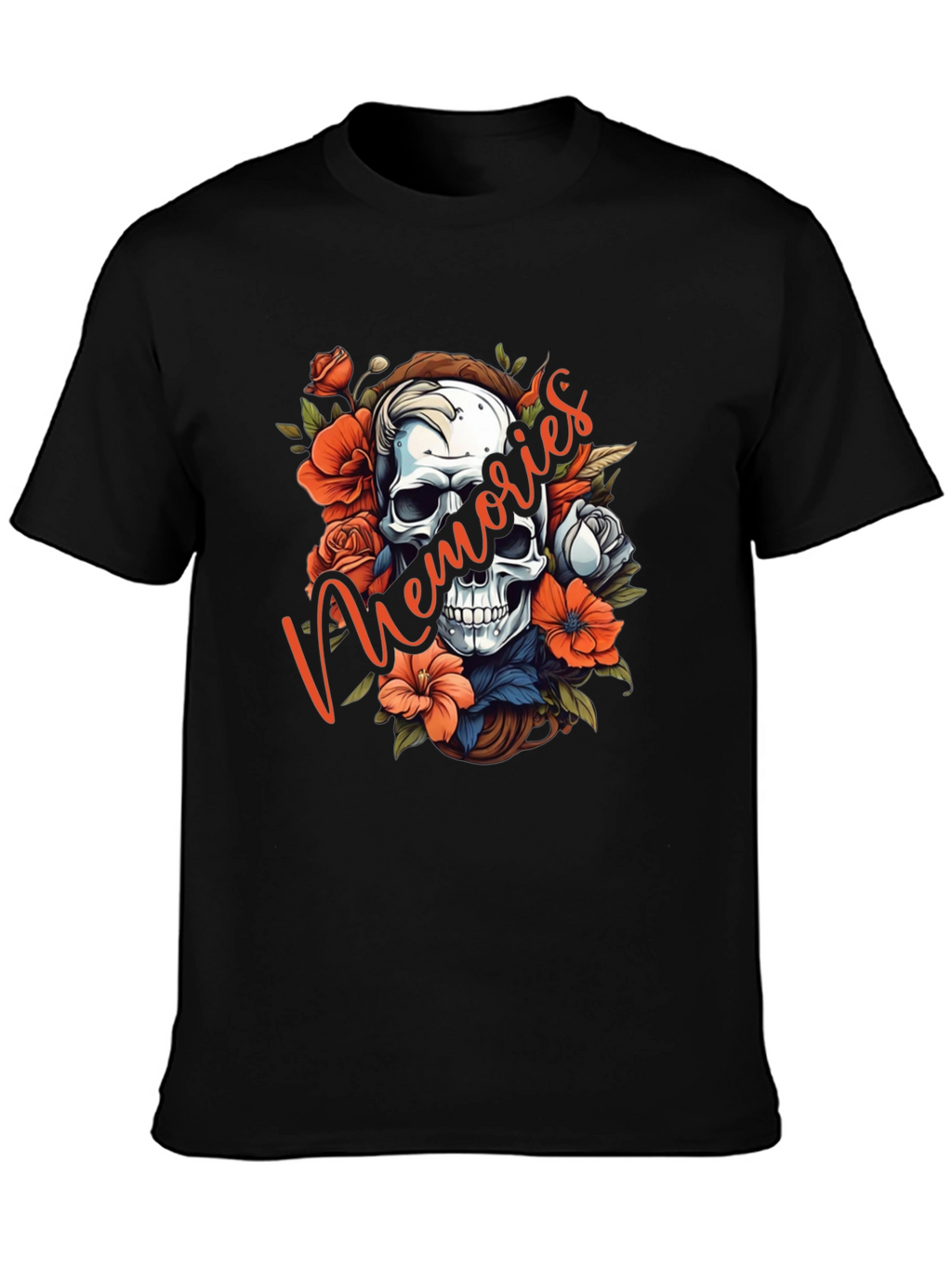 Floral Skull Memories T-Shirt