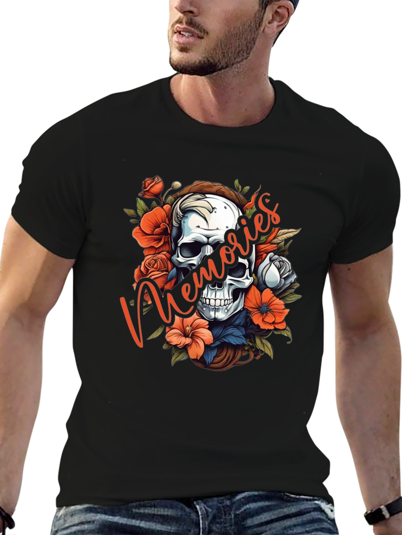 Floral Skull Memories T-Shirt