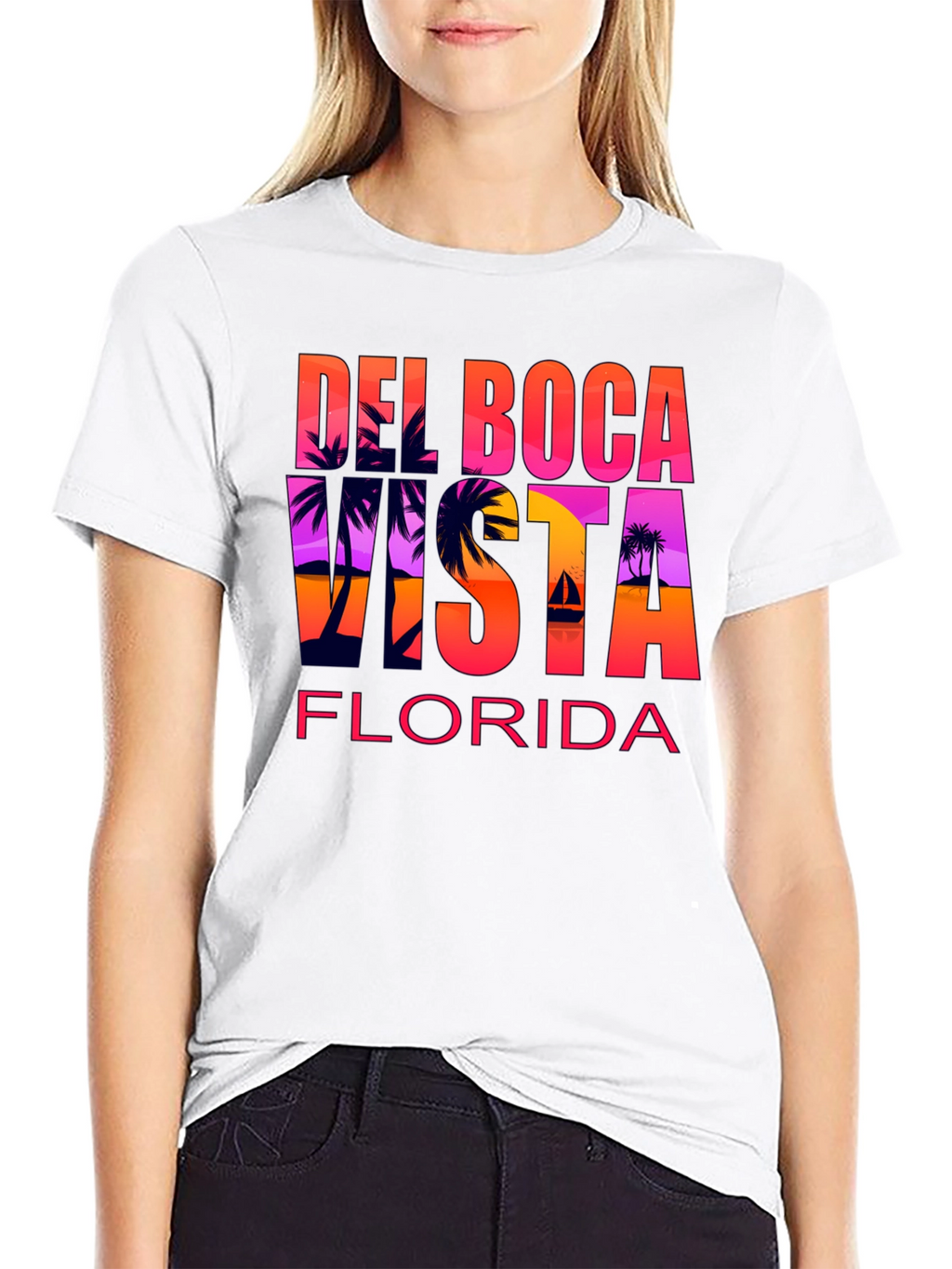Del Boca Vista Florida T-Shirt - Black