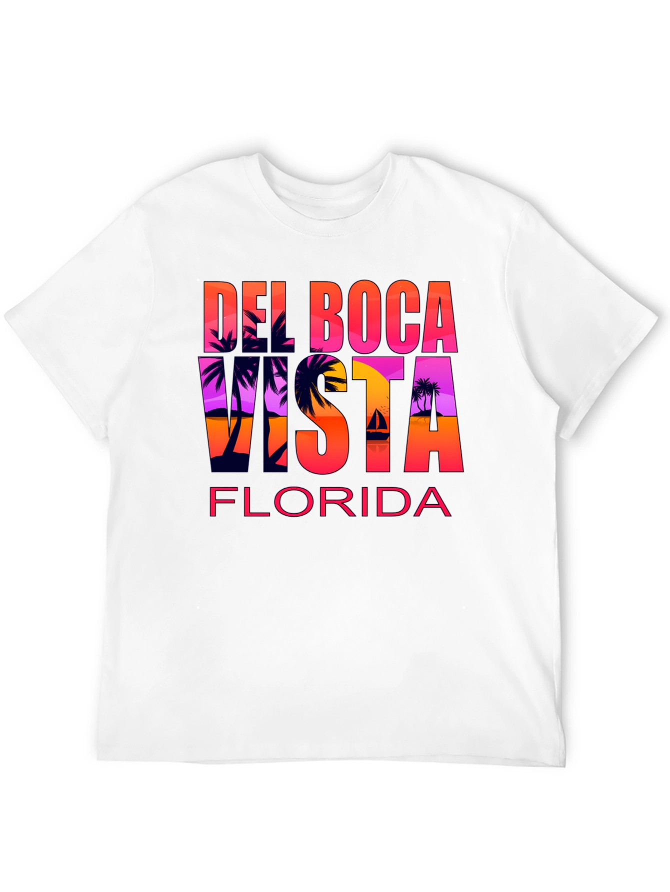 Del Boca Vista Florida T-Shirt - Black