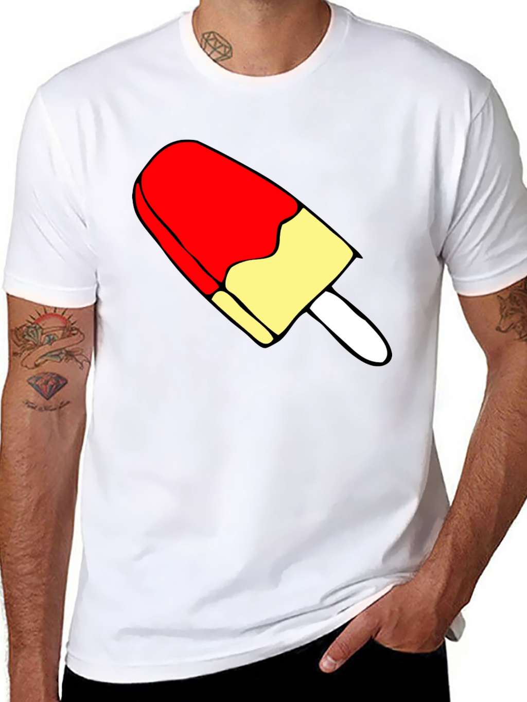 Retro Popsicle Graphic Tee - Cool Summer Shirt