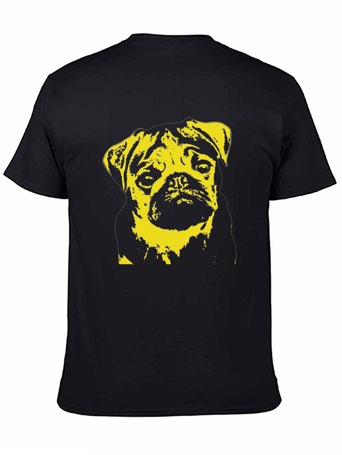 Pug Portrait Graphic Tee - Trendy Dog Lover Shirt