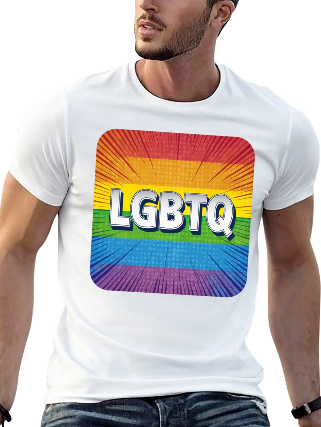 LGBTQ Rainbow Pride Graphic T-Shirt