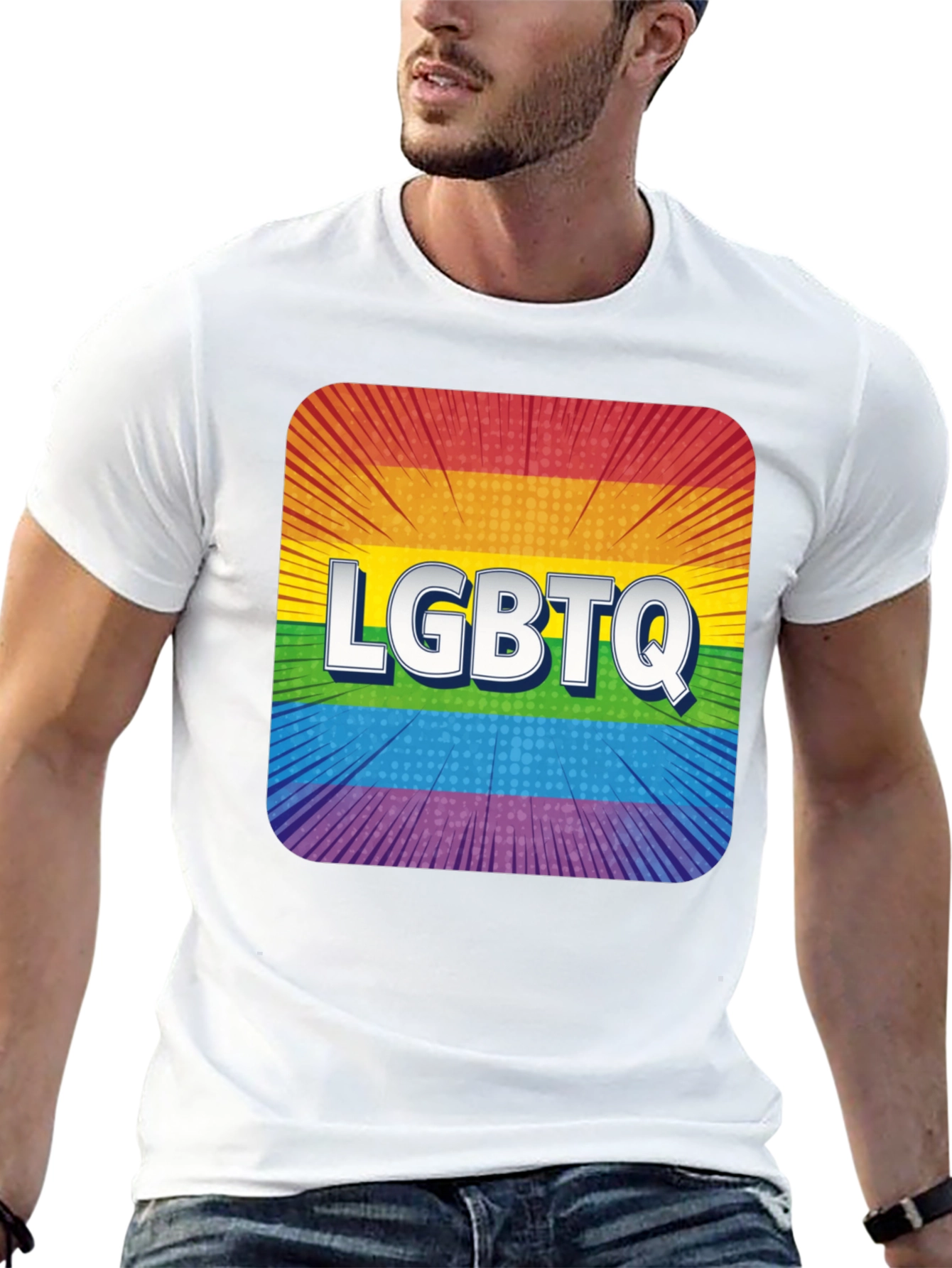 LGBTQ Rainbow Pride Graphic T-Shirt