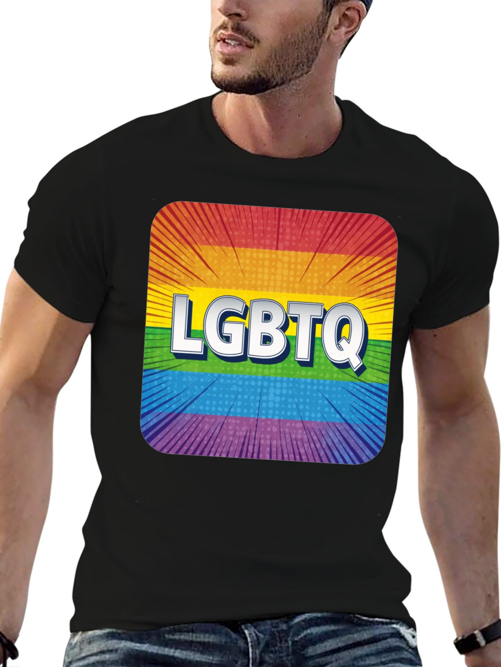 LGBTQ Rainbow Pride Graphic T-Shirt