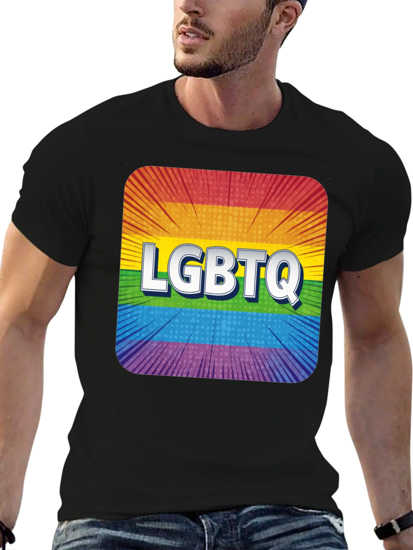LGBTQ Rainbow Pride Graphic T-Shirt