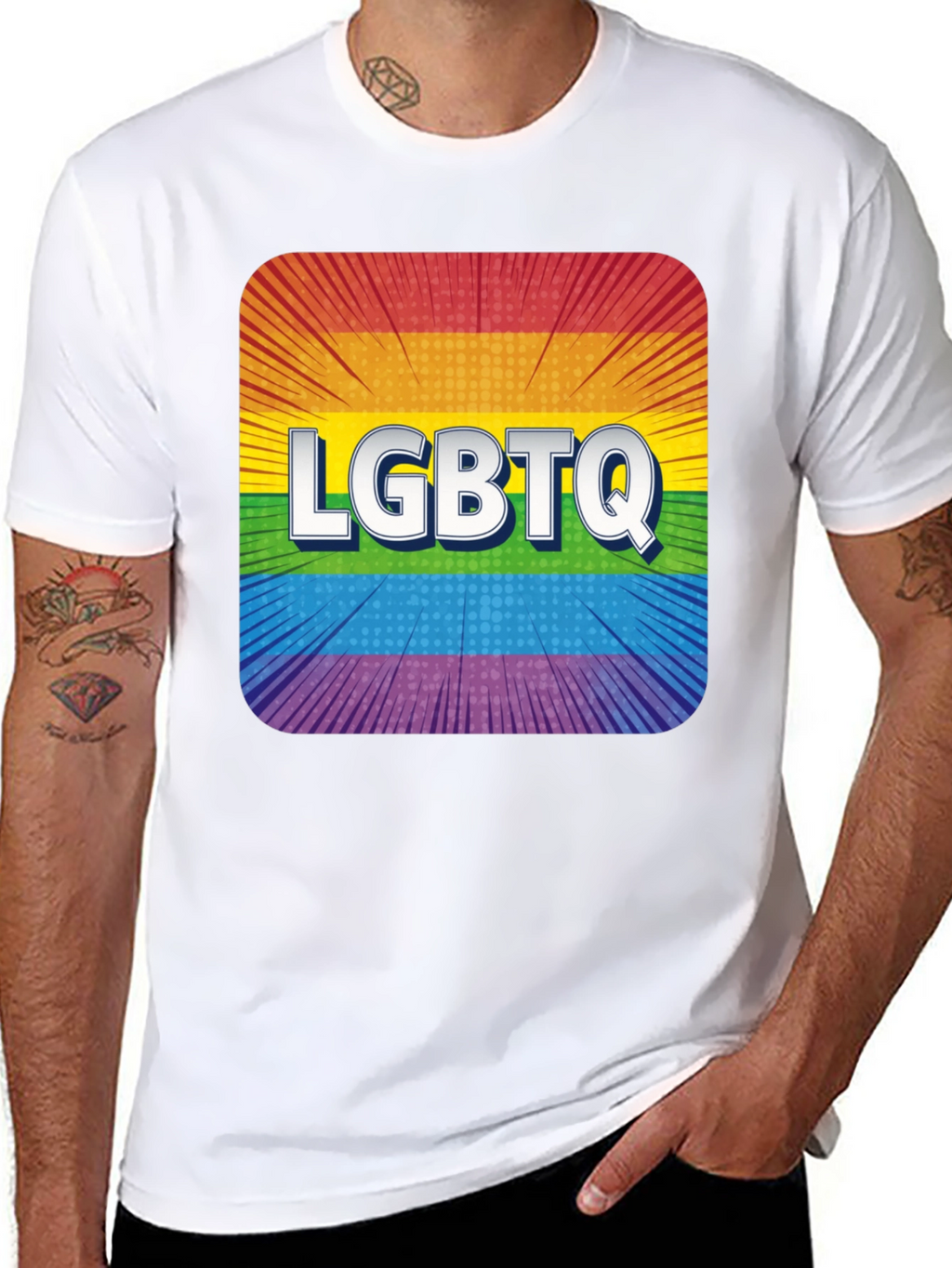 LGBTQ Rainbow Pride Graphic T-Shirt