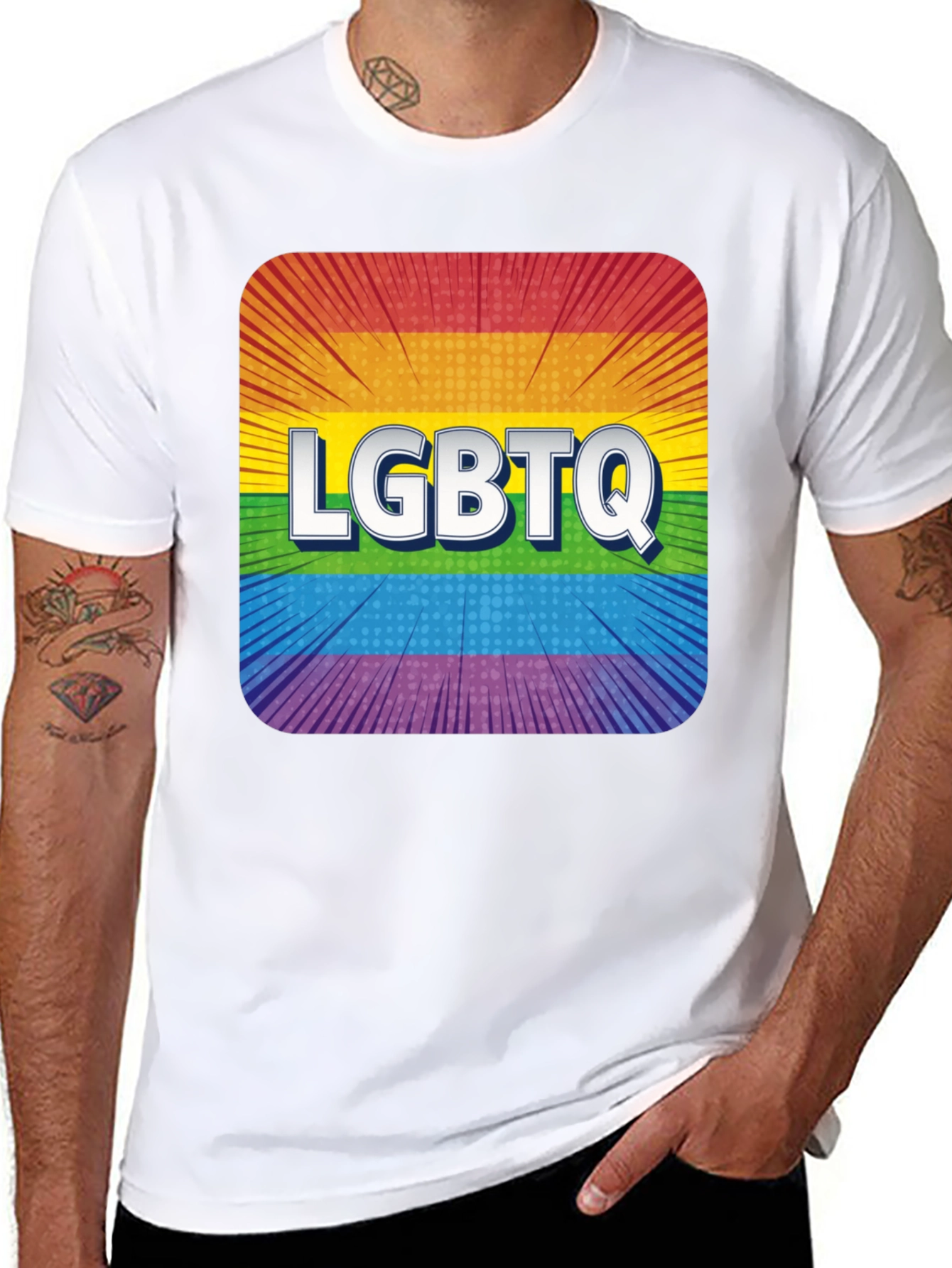 LGBTQ Rainbow Pride Graphic T-Shirt